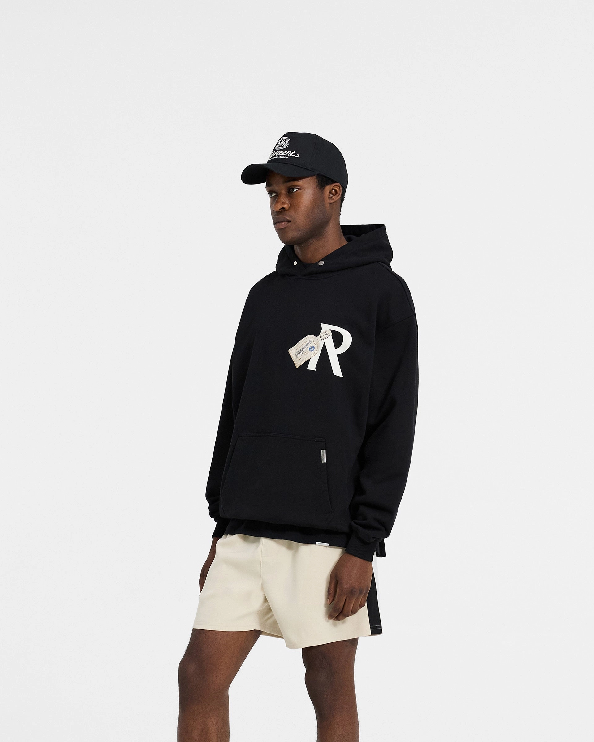 Luggage Tag Hoodie - Jet Black City Wear Anti Pill Finish