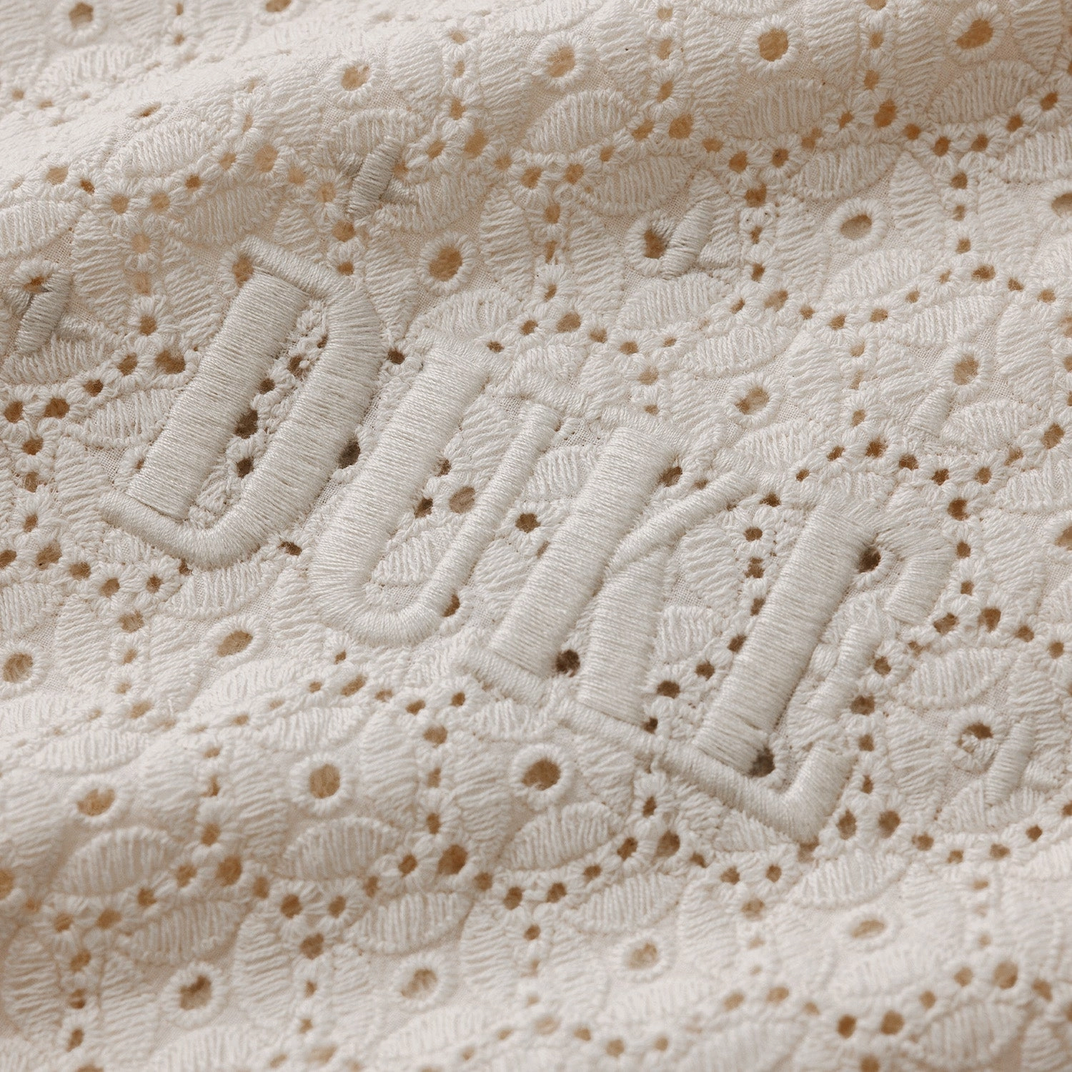 FadeResistantPrint Playful Vibes Duke Plus Antique White Crochet Shirt