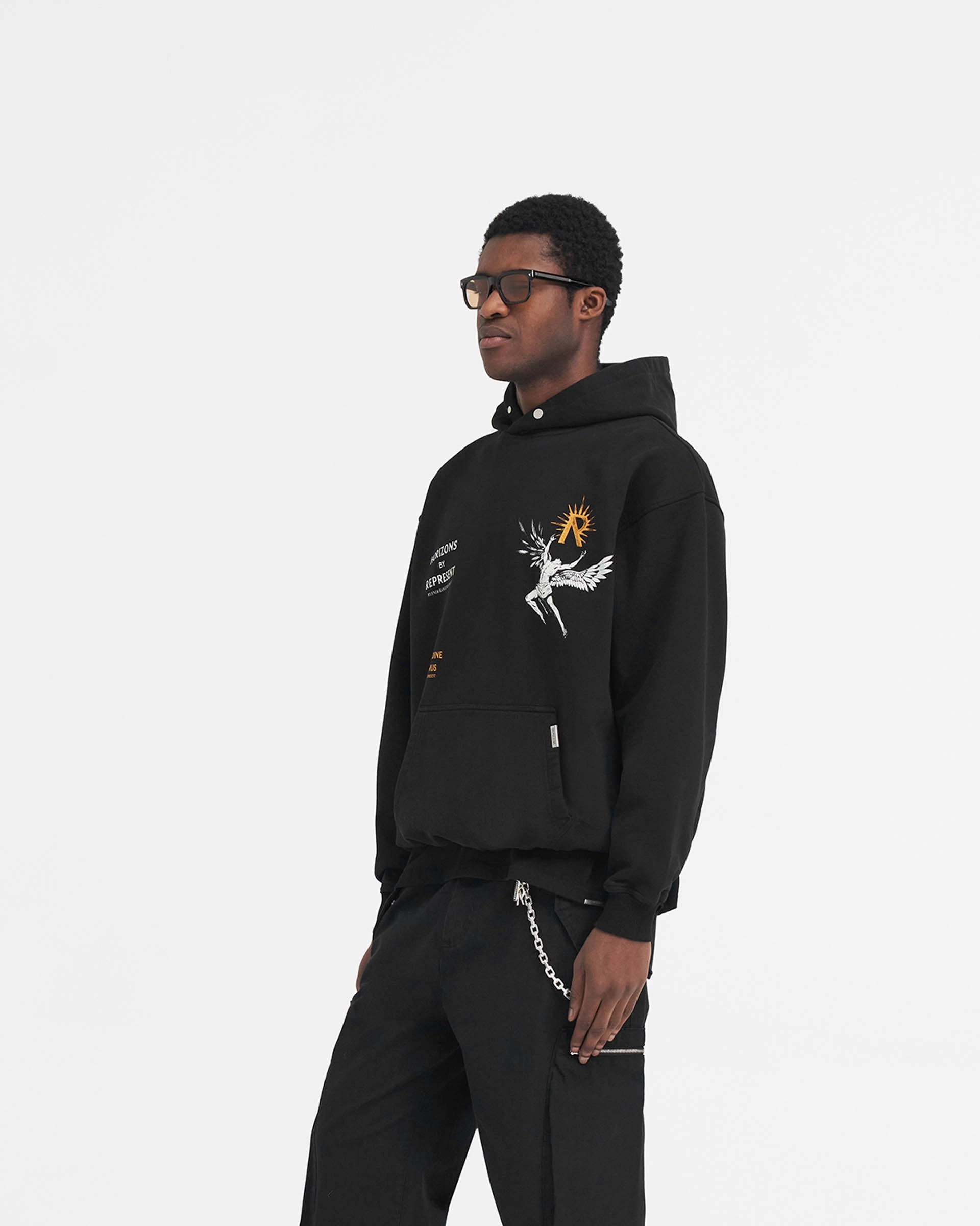 Icarus Hoodie - Jet Black Masculine style Matted look