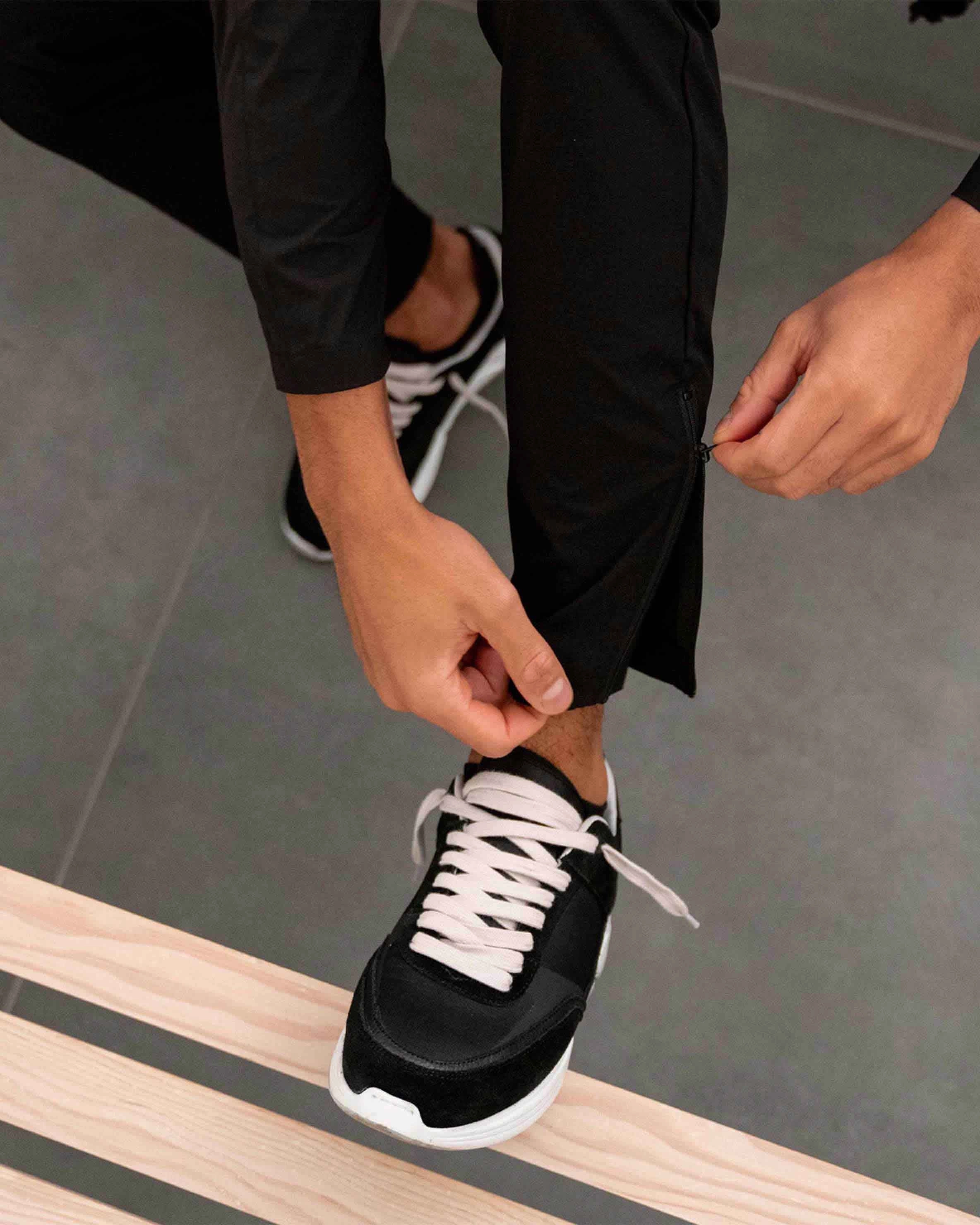 Hip Friendly Pockets Street Active 247 Zip Pant - Black