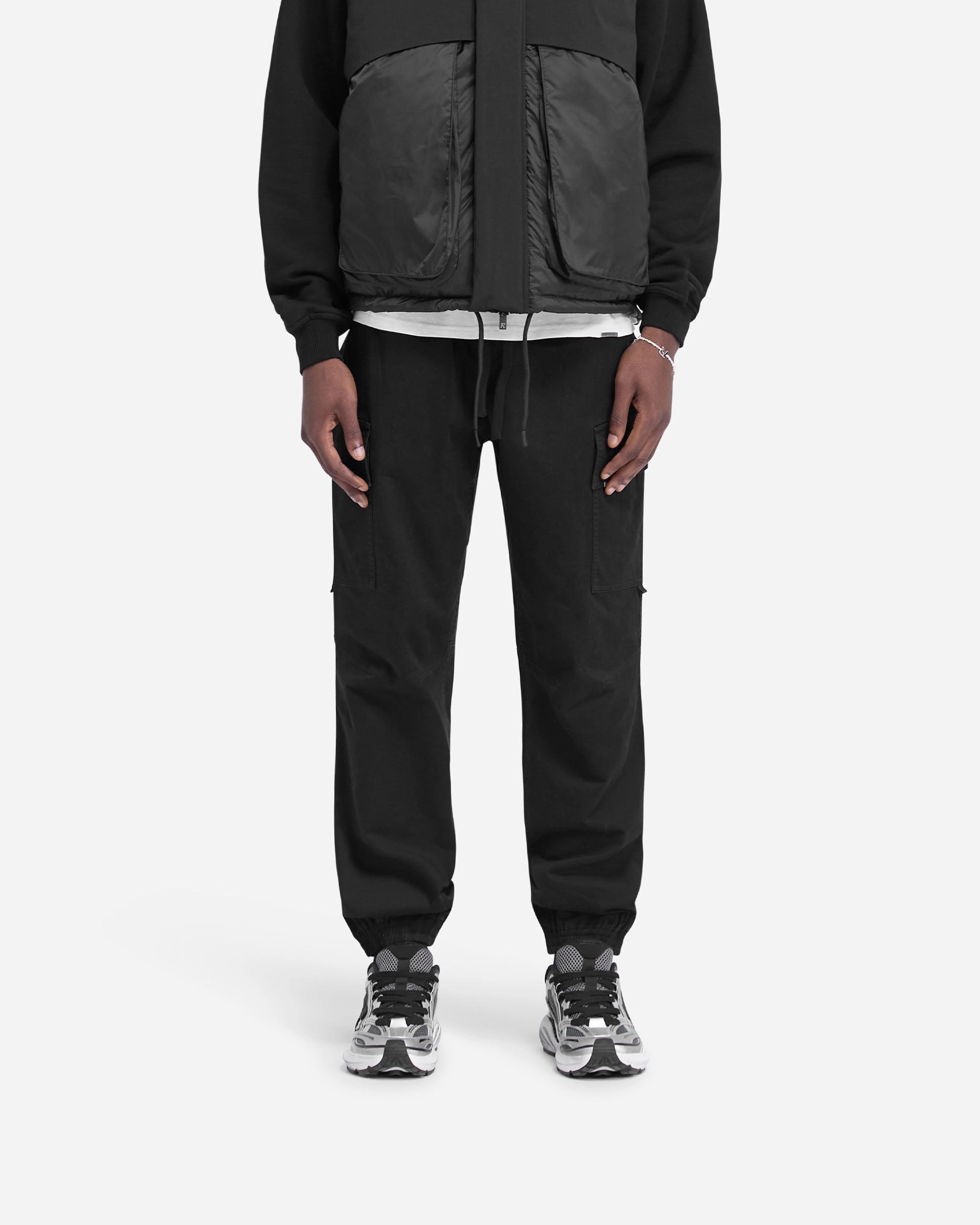 Everyday Flex Refined fit Cuffed Cargo Pant - Black