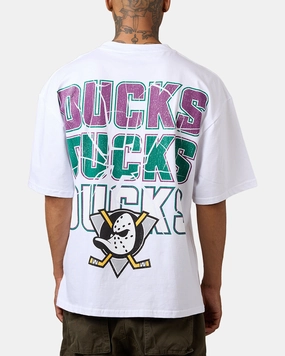 Culture Kings Anaheim Ducks Smash T-Shirt White WrinkleResistantFinish