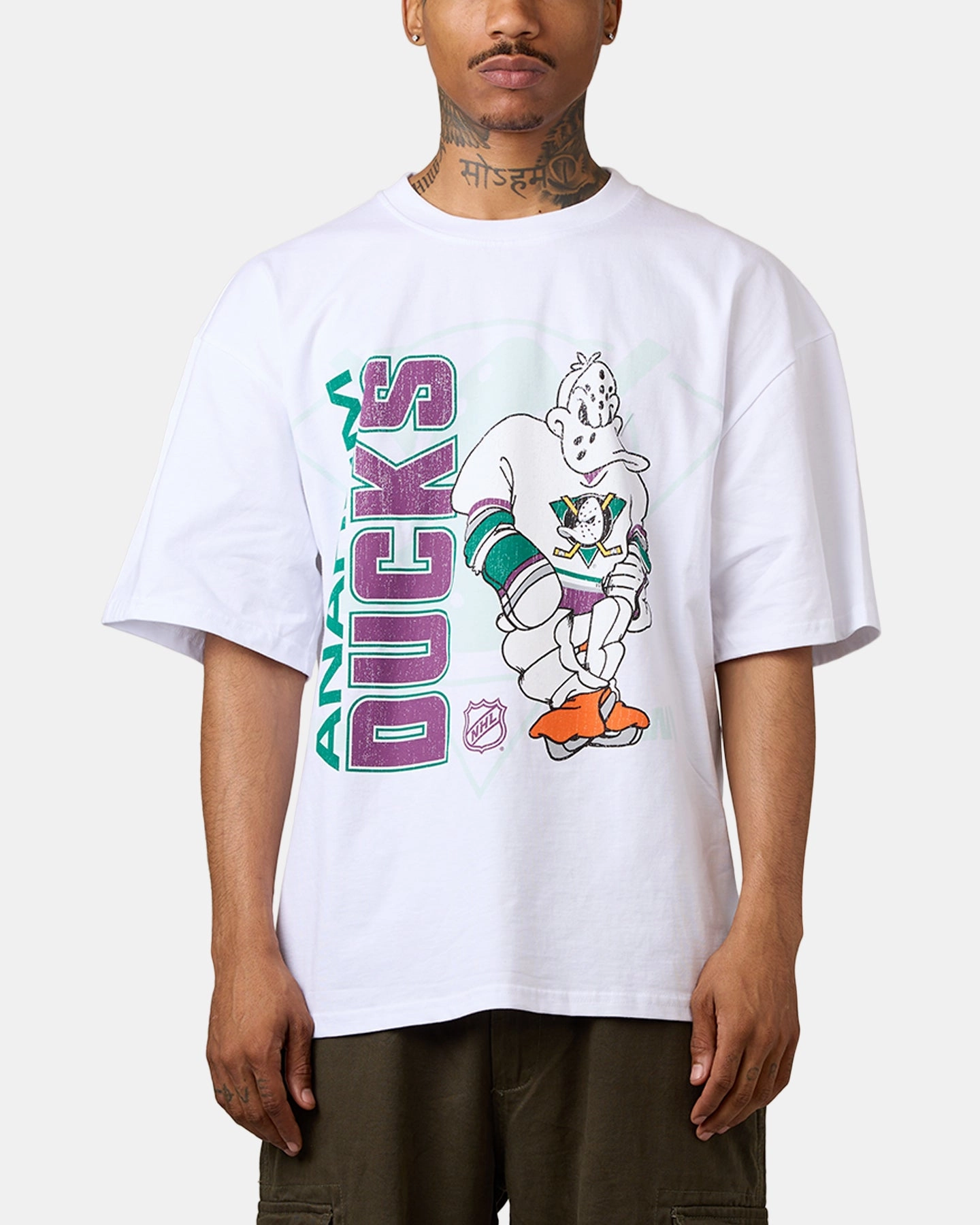 Culture Kings Anaheim Ducks Smash T-Shirt White Easy Wear