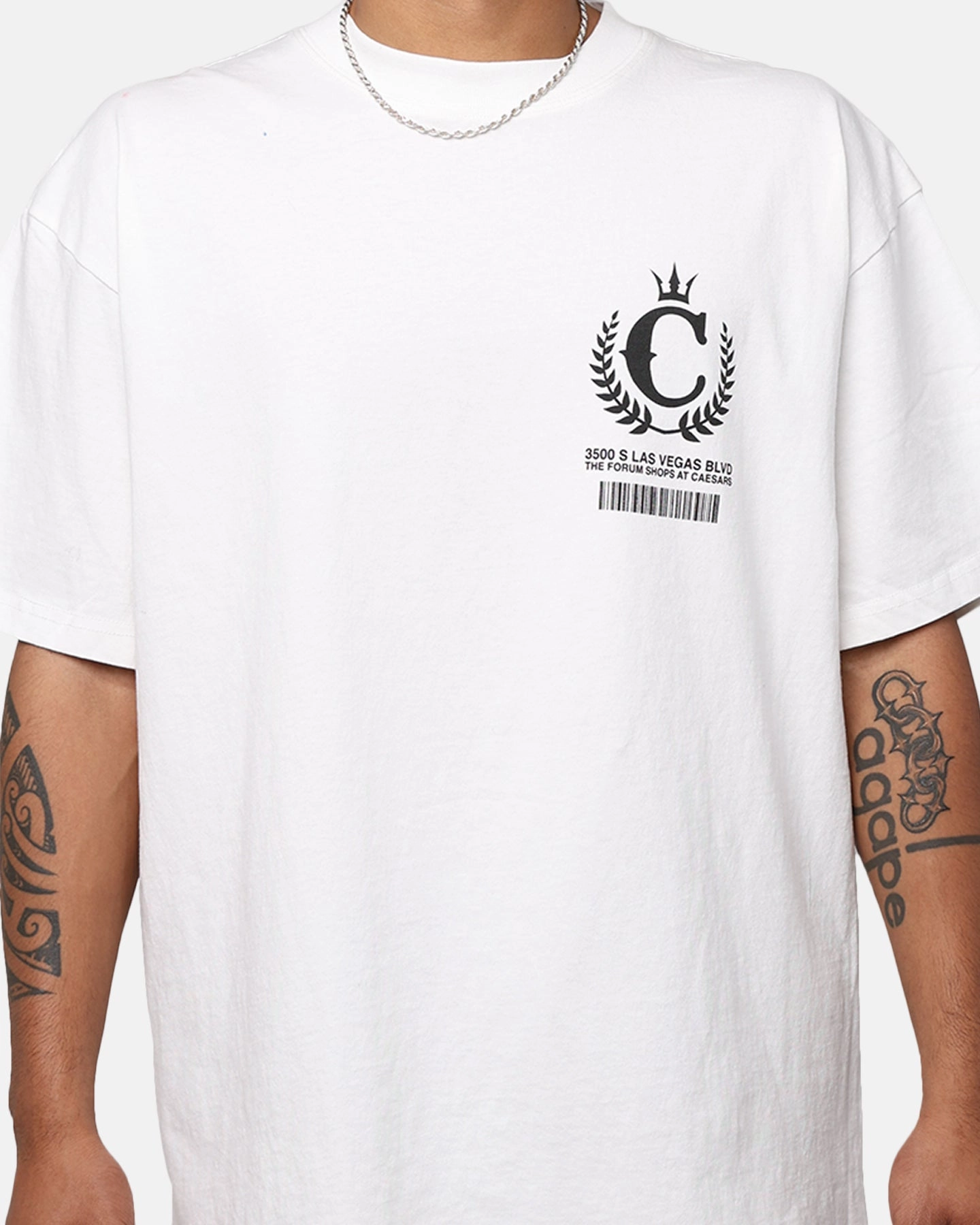 AbrasionResistant Fabric Culture Kings Barcode T-Shirt White