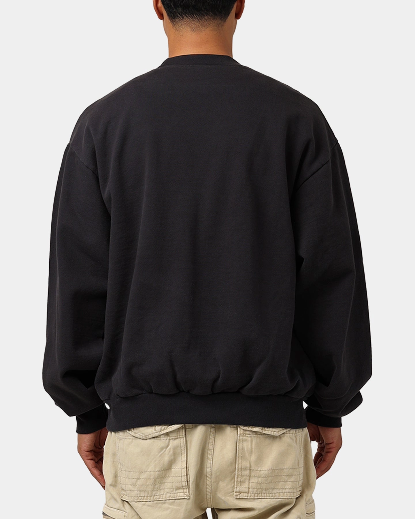 Culture Kings CK Embroidered Crewneck Off Black Active Design