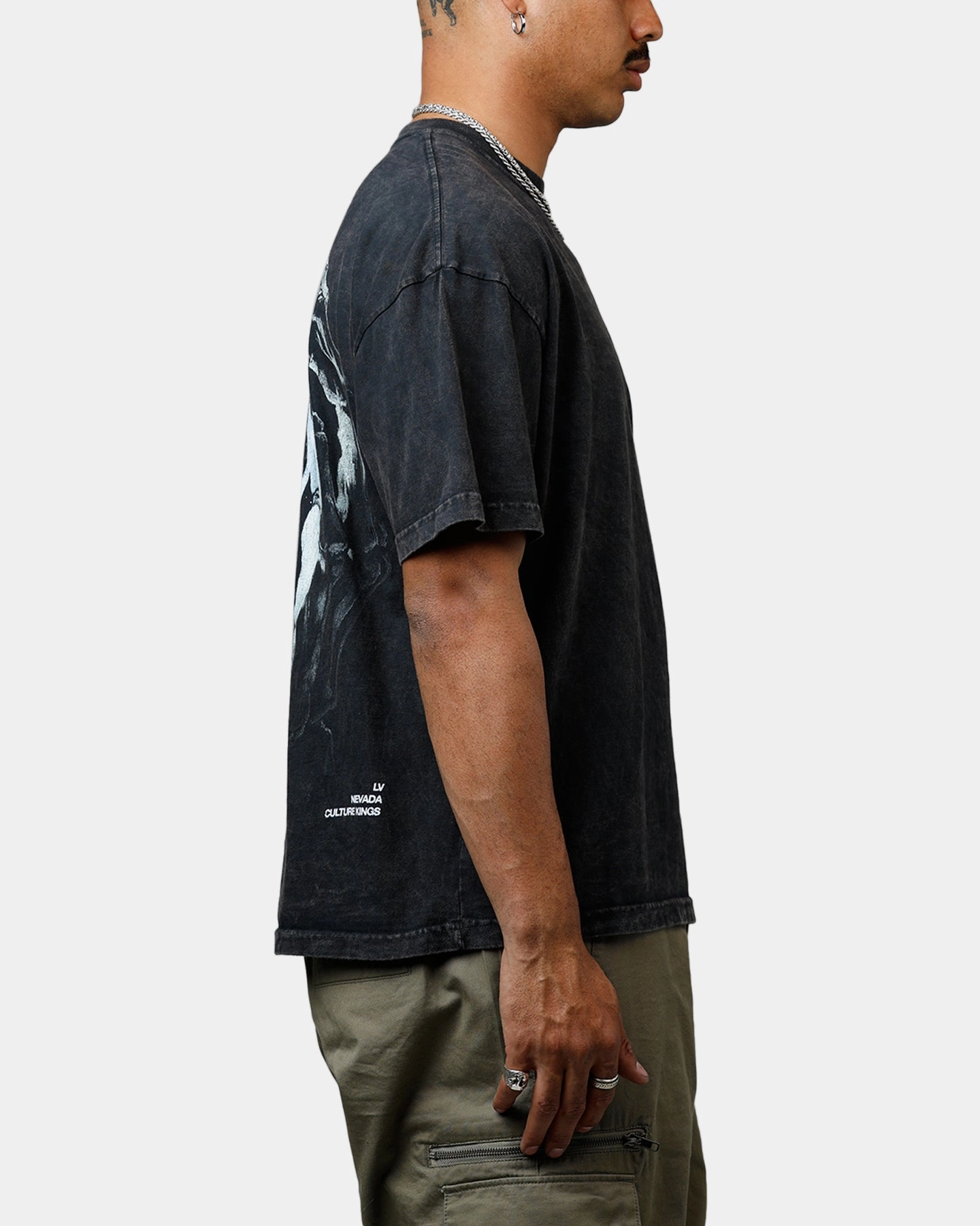 Culture Kings CK Orb Vintage T-Shirt Black Acidwash Abrasion Resistant Surface OdorControl