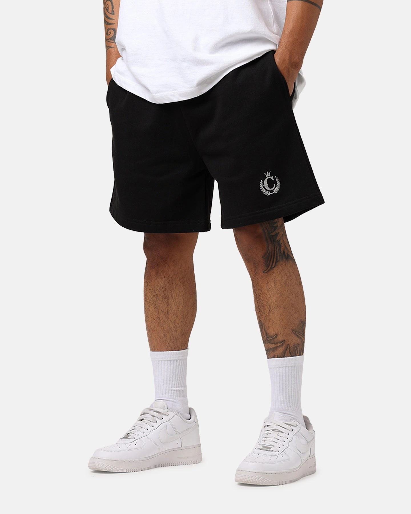 Culture Kings CK Sweat Shorts Black Chilly Weather Smooth Fit Lining