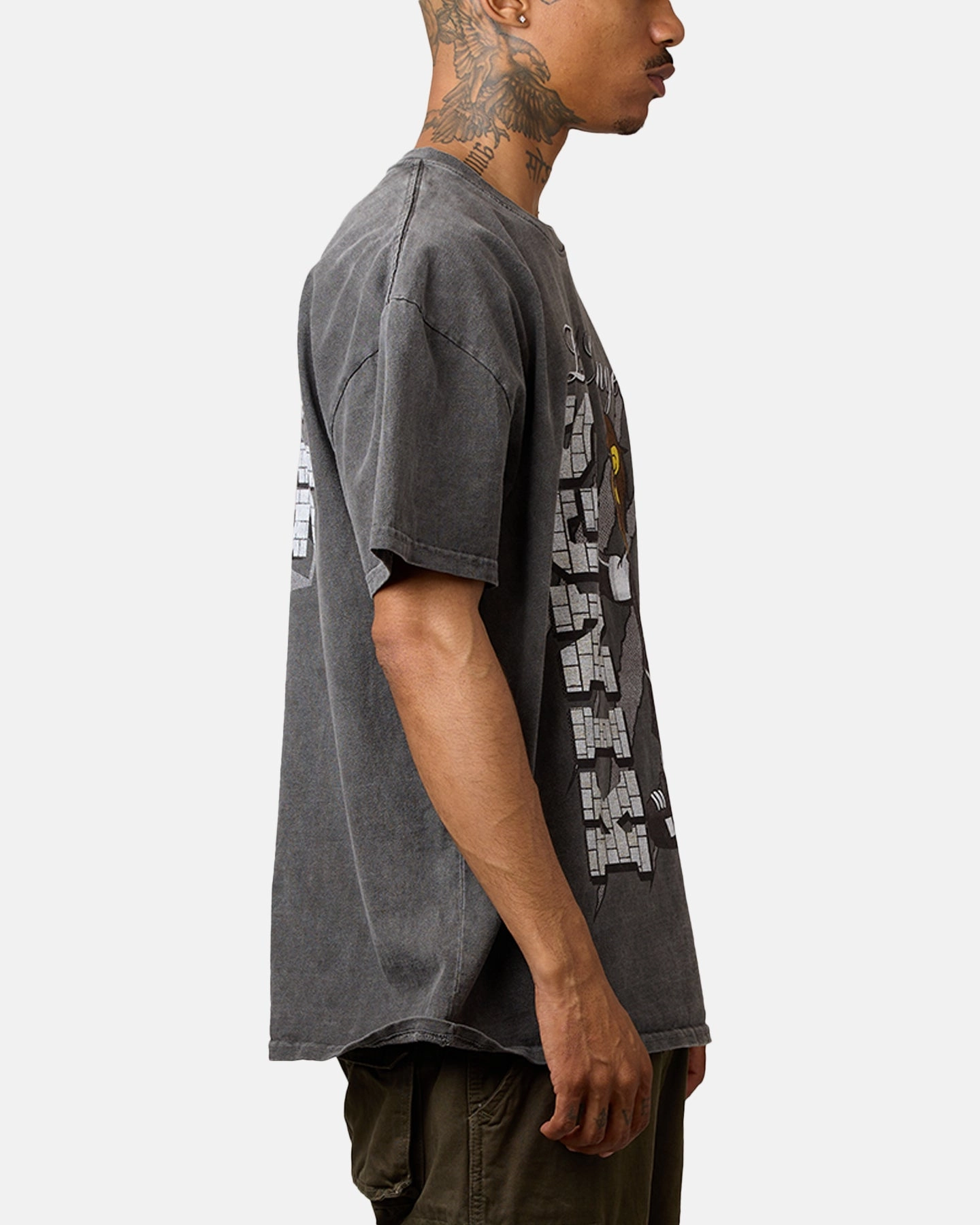Culture Kings Los Angeles Kings Heavyweight T-Shirt Black Black Wash ButterSoftTexture