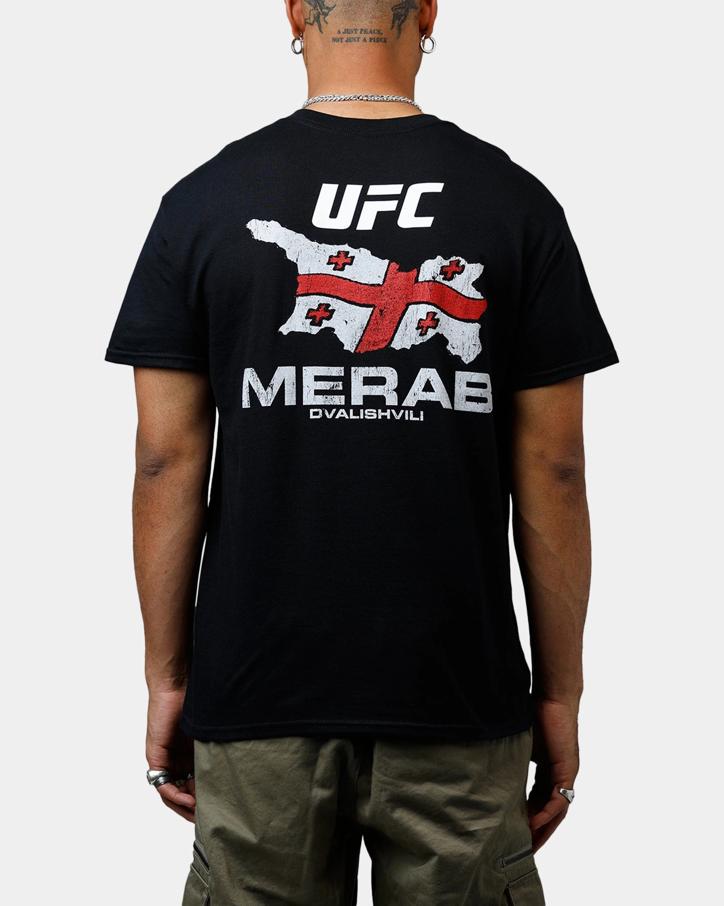 Culture Kings Merab Dvalishvili 313 T-Shirt Black Self Cleaning Coating Heat Regulating Fabric