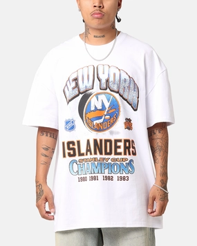 Culture Kings New York Islanders Heavyweight T-Shirt White TearResistantWeave Layered Ventilation Zones