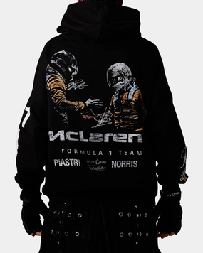 Long Sleeve Tee Non Irritating Seams Culture Kings X Mclaren 'Las Vegas Grand Prix 2024' Piastri And Norris Hoodie Black