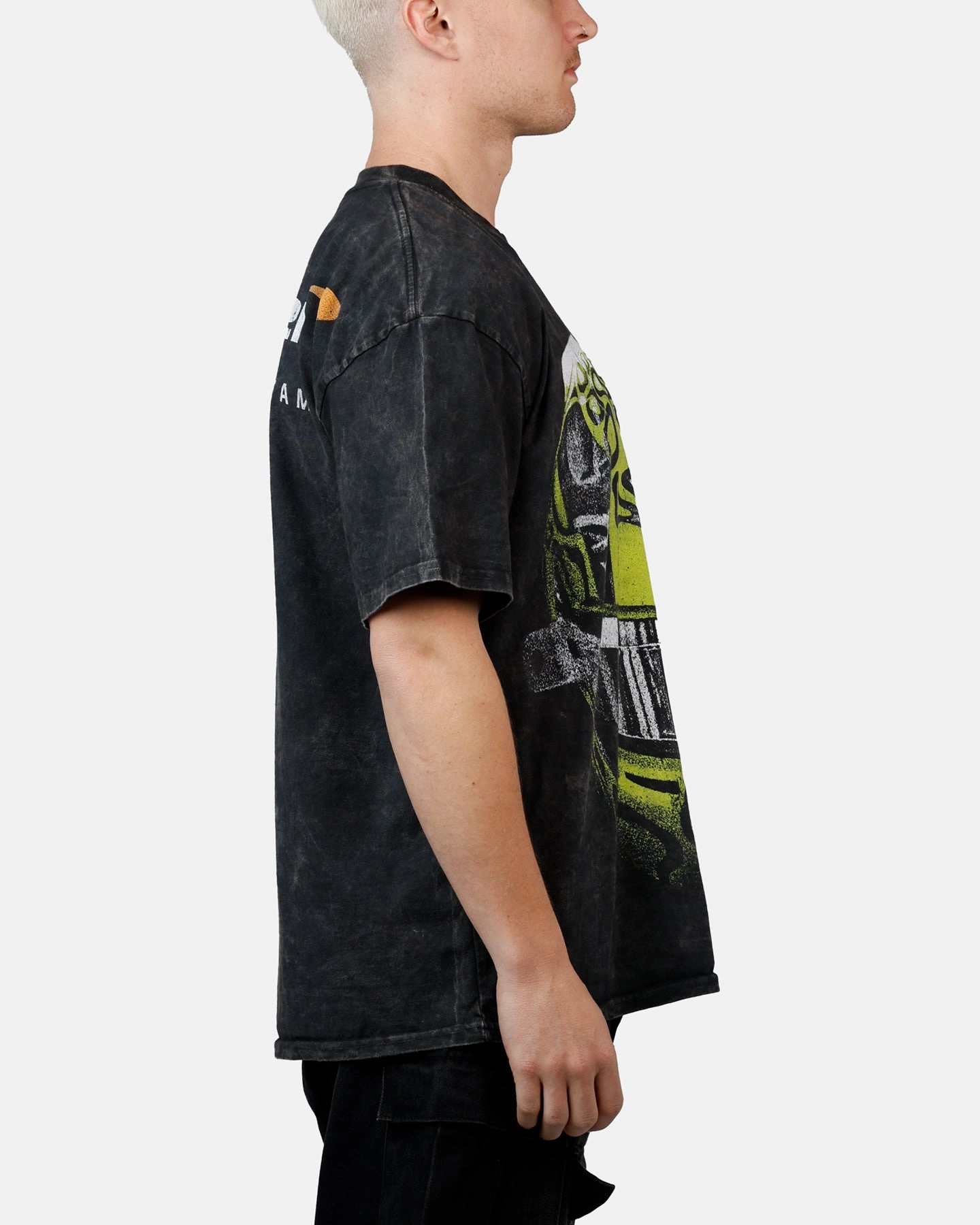 Lightweight Layering Option Culture Kings X Mclaren Lando Norris 'Vegas Grand Prix 2024' Helmet T-Shirt Black Acidwash