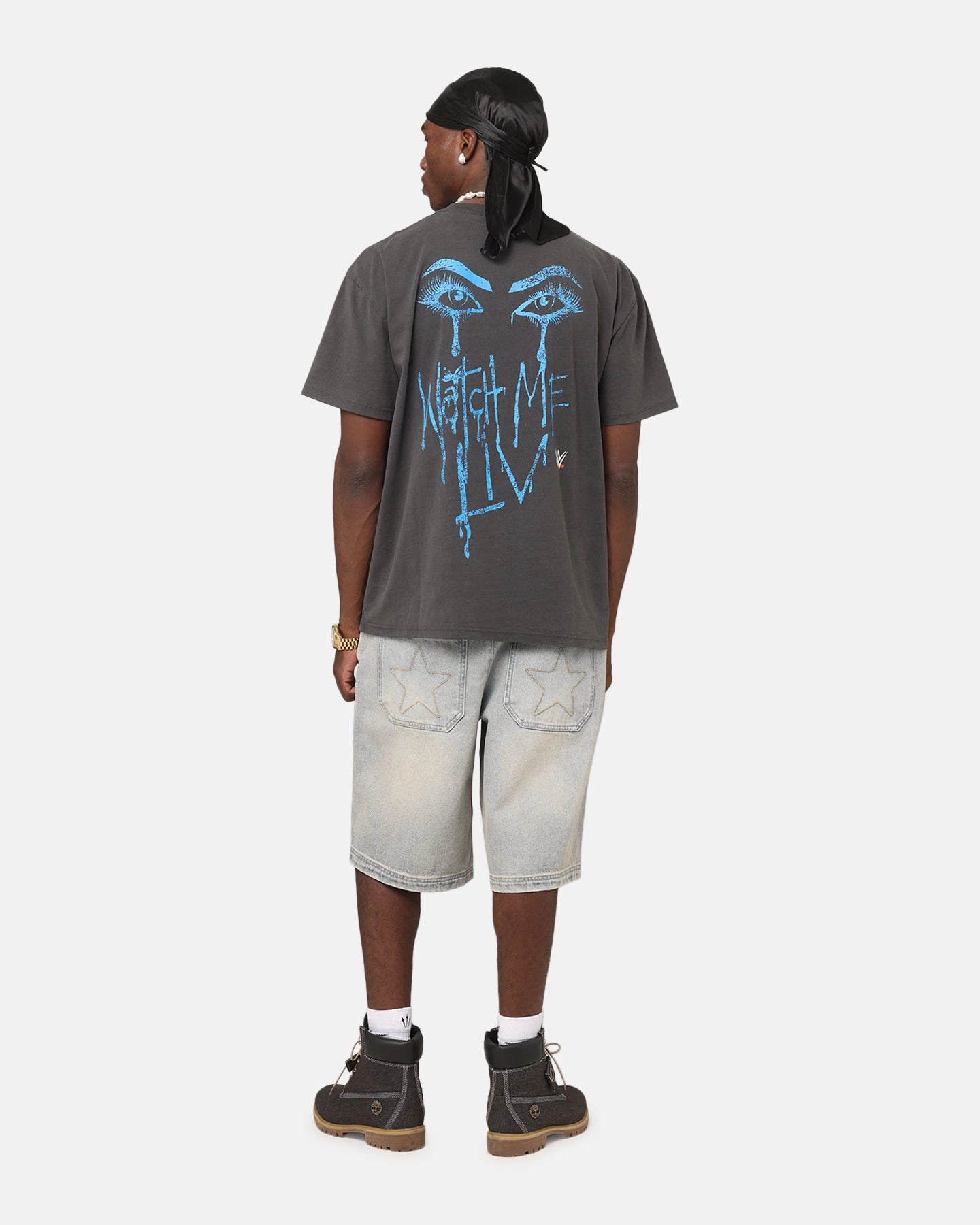 Culture Kings X WWE Liv Morgan Heavyweight T-Shirt Black Wash Breathable3DKnit StaticResistantFabric