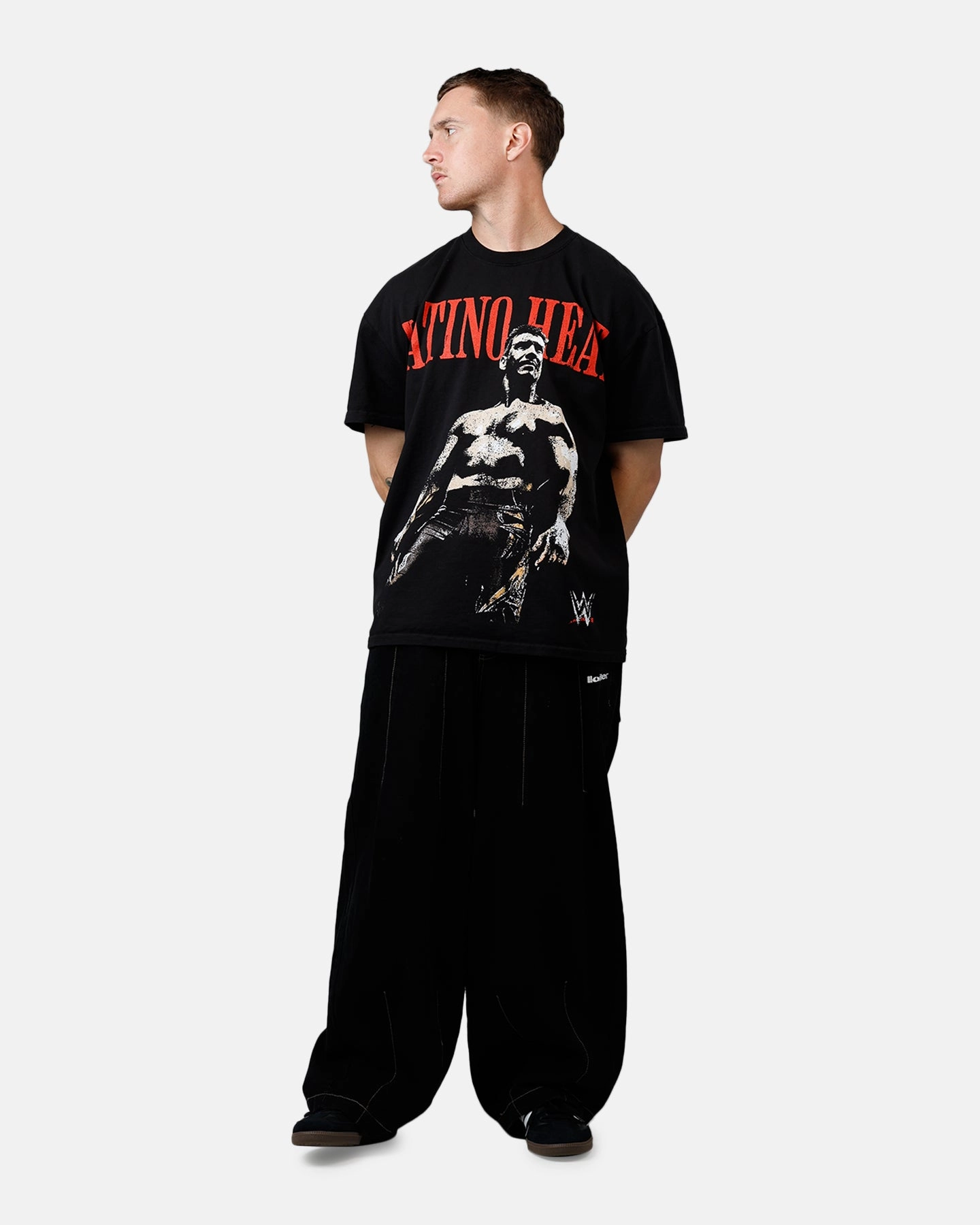 Culture Kings X WWE LWO Eddie Guerrero T-Shirt Black Non Chafing Side Seams LayeredPanel