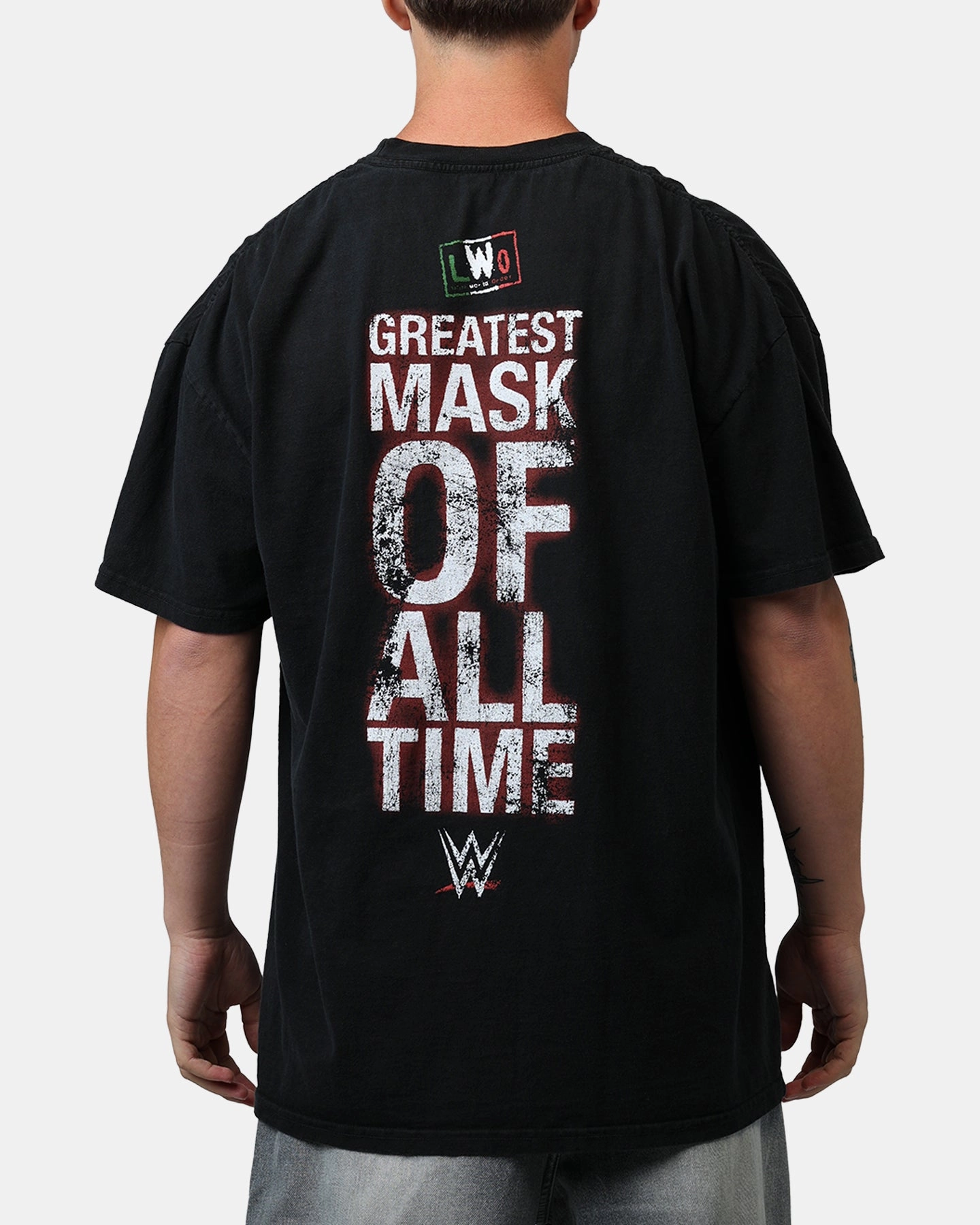 Culture Kings X WWE LWO Rey Mysterio T-Shirt Black EasyCare Material