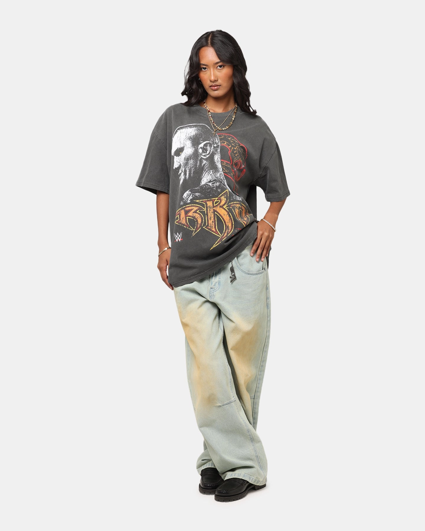 Culture Kings X WWE Randy Orton Heavyweight T-Shirt Black Wash Easycare NonScratchSurface