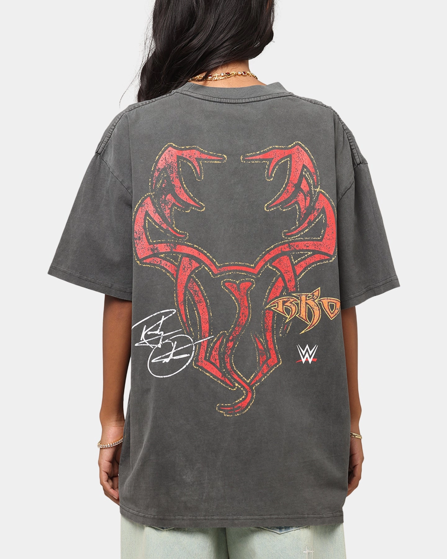 Culture Kings X WWE Randy Orton Heavyweight T-Shirt Black Wash ErgonomicShape