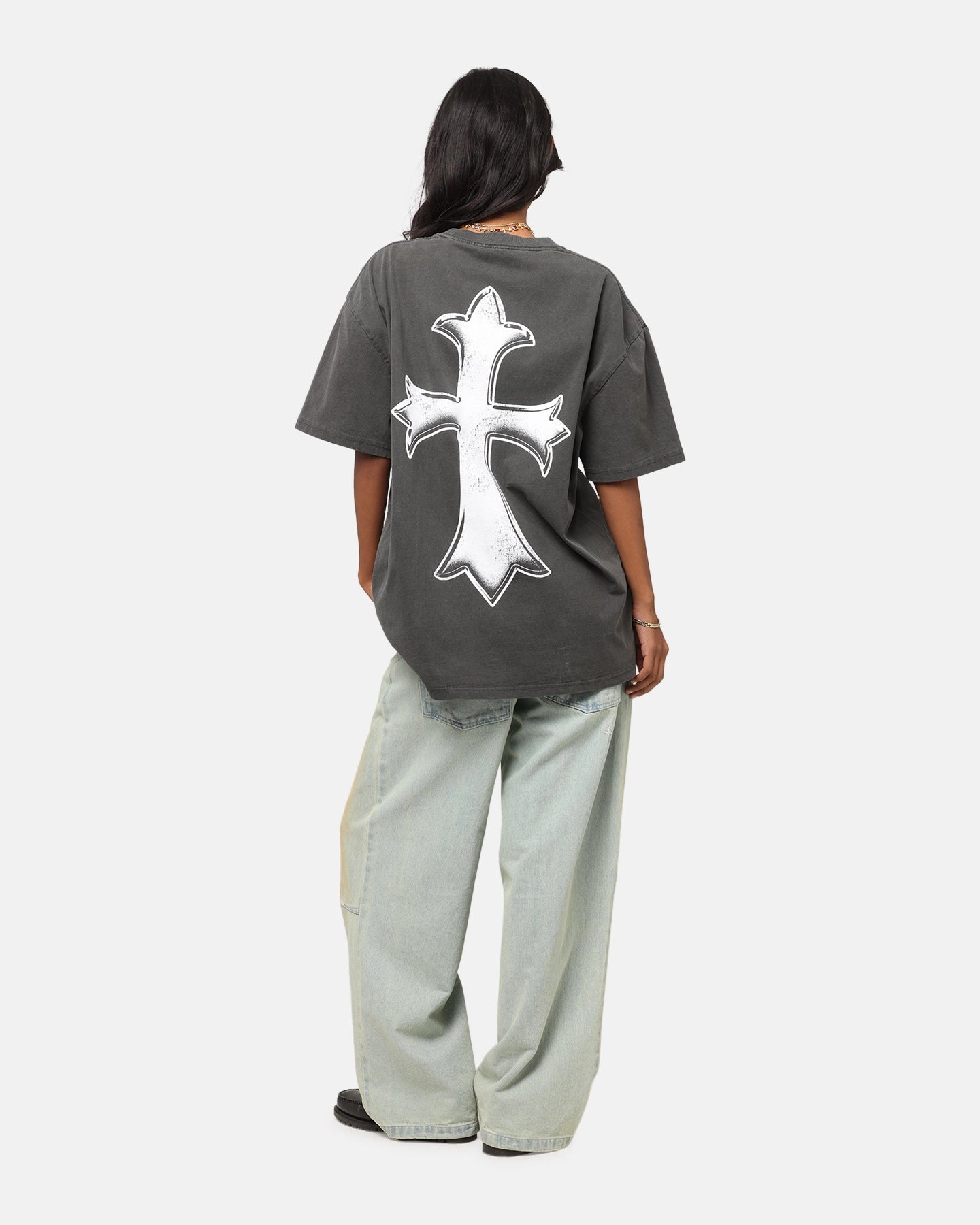 Culture Kings X WWE Rey Mysterio Big Head Heavyweight T-Shirt Black Wash Multipurpose Design