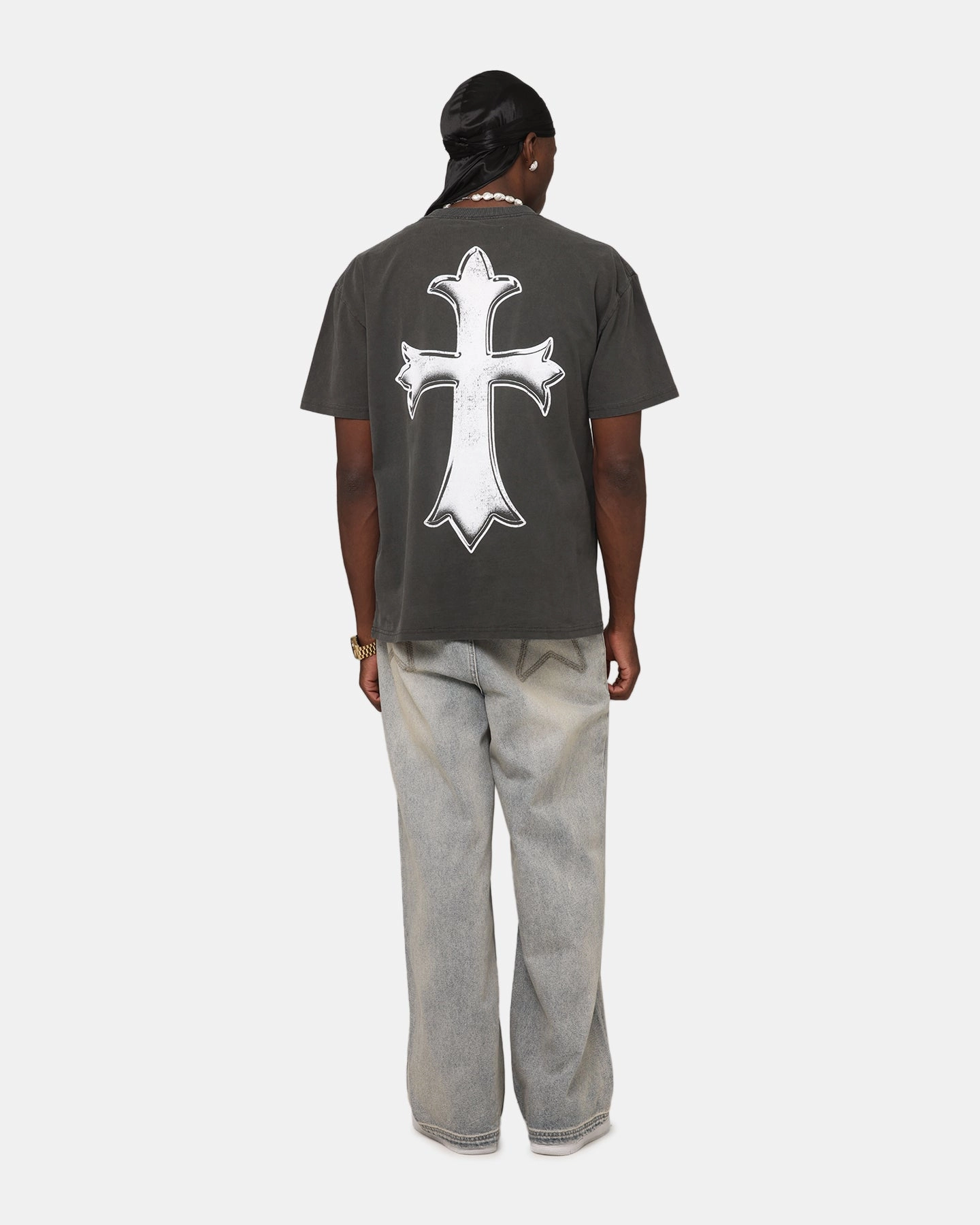 Culture Kings X WWE Rey Mysterio Big Head Heavyweight T-Shirt Black Wash Layered Collar Design High Durability Material