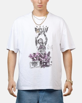 Culture Kings X WWE Rhea Ripley Wrestlemania XLI Vintage T-Shirt White Athletic Wear