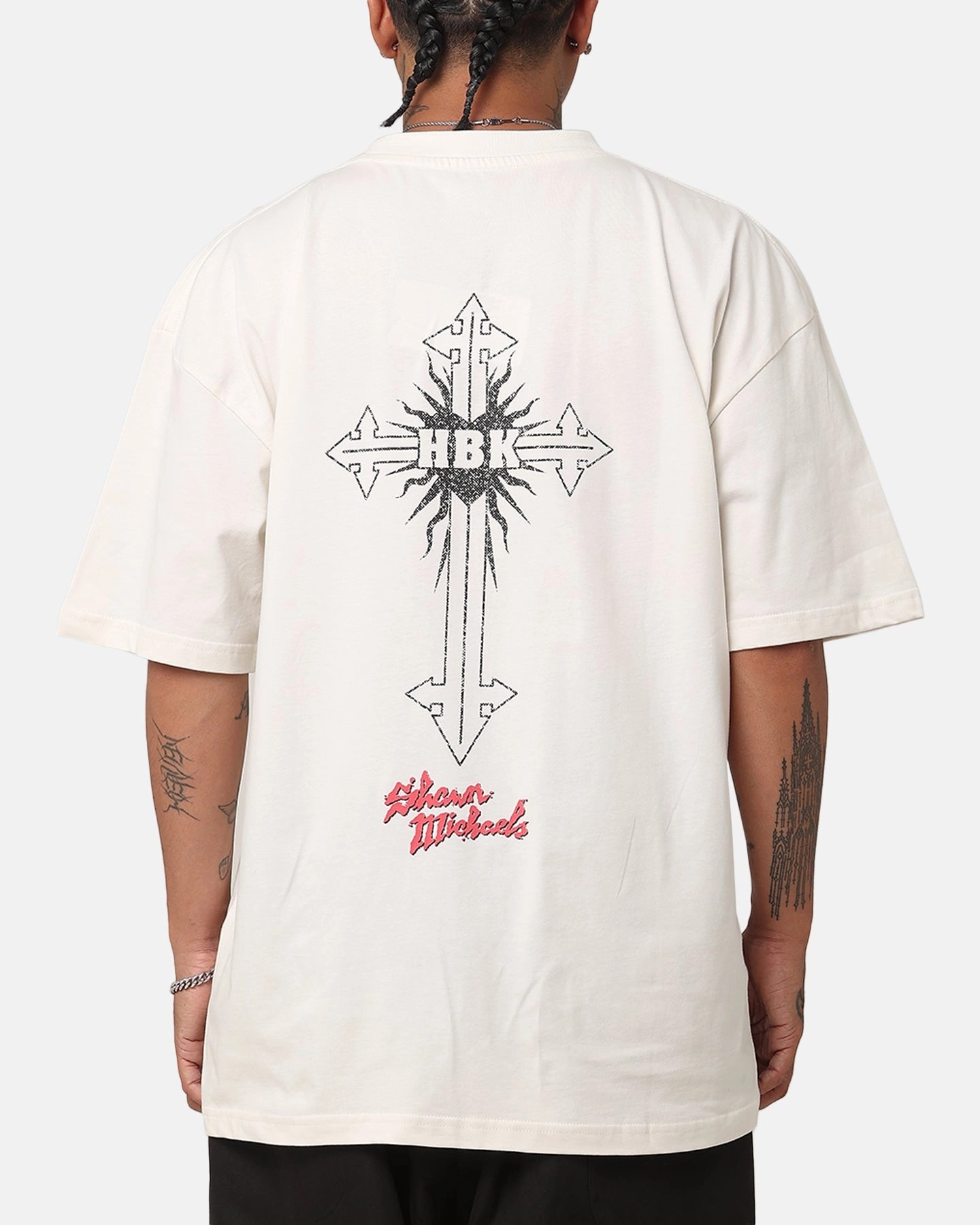 Culture Kings X WWE Shawn "The Heartbreak Kid" Michaels Vintage T-Shirt Off White Bonded Seam Technology