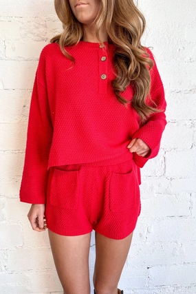shorts set Cupid Cutie Knit Shorts