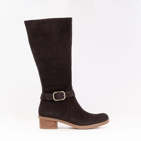 LaceUp Thermoregulating Insole Dansko Dalinda (Women's) - Chocolate Waterproof Suede