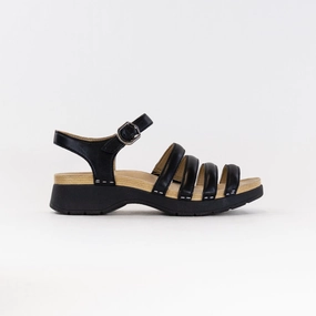 Rubber Sole Stylish Flats Dansko Roxie (Women's) - Black