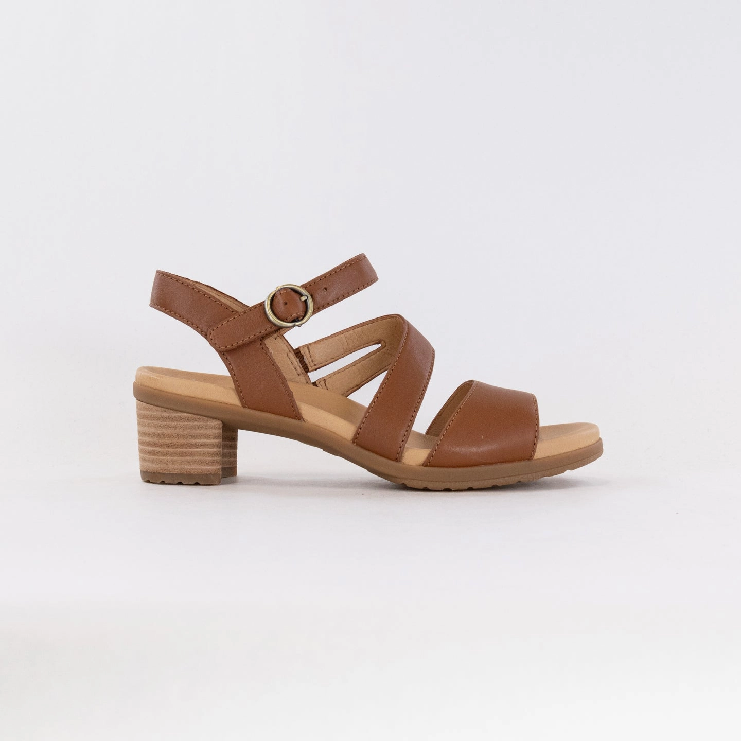 Dansko Tansy (Women's) - Luggage Nappa Leather hollow design Reinforced Stitch Bonding