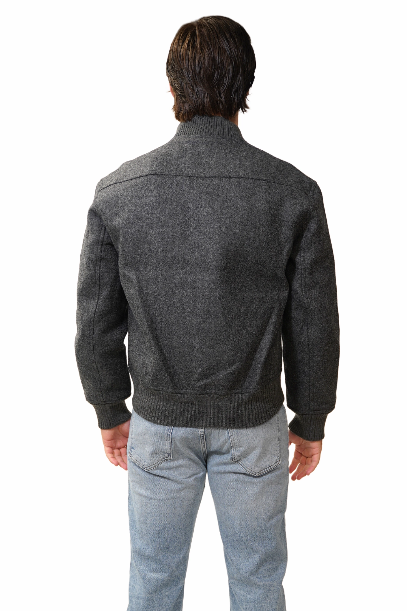 Seamless Bonding Dean Bomber Jacket in Wool