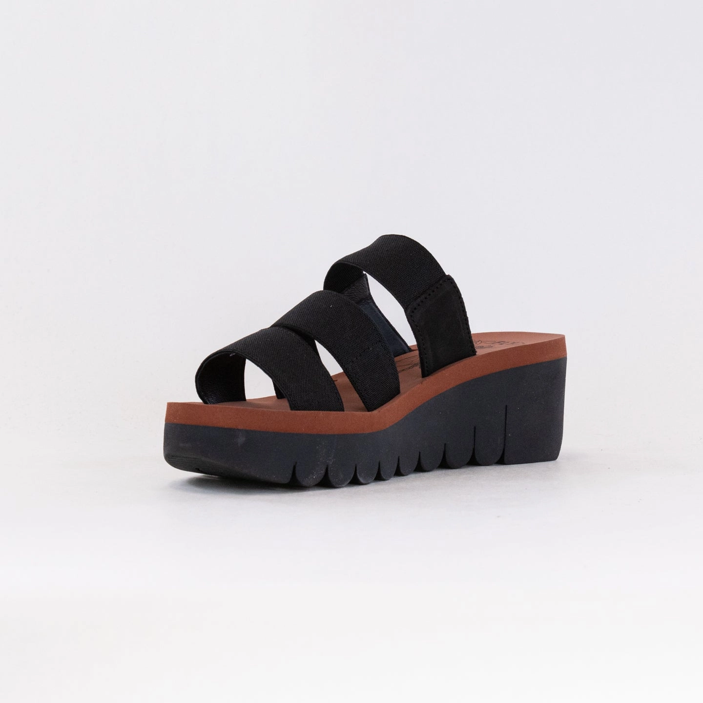 FLY London YIAN845FLY (Women's) - Black/Brick Net Air Brunch Walk