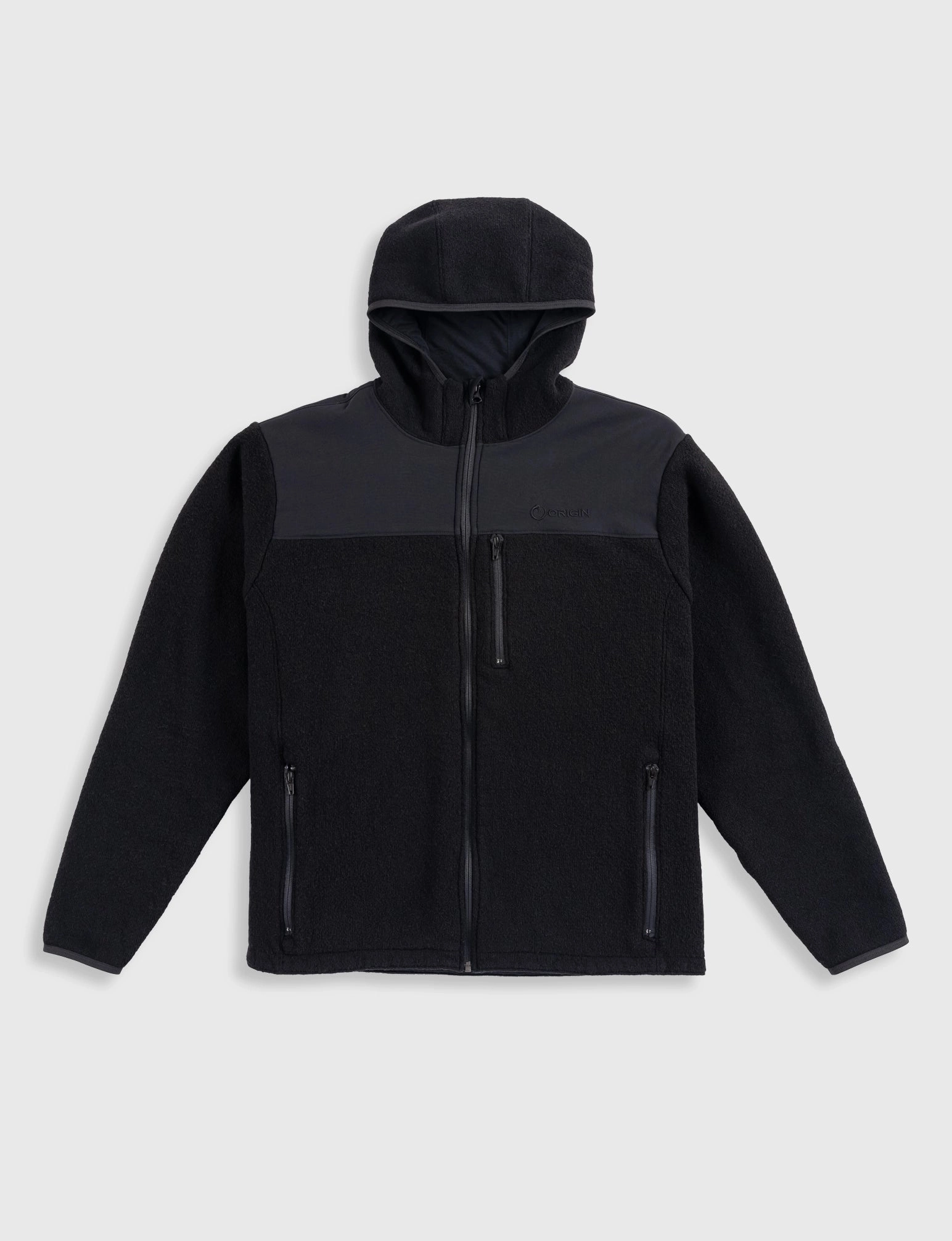 ORIGIN STEALTH WOOL? HOODED JACKET SOLID Noise Free Zippers