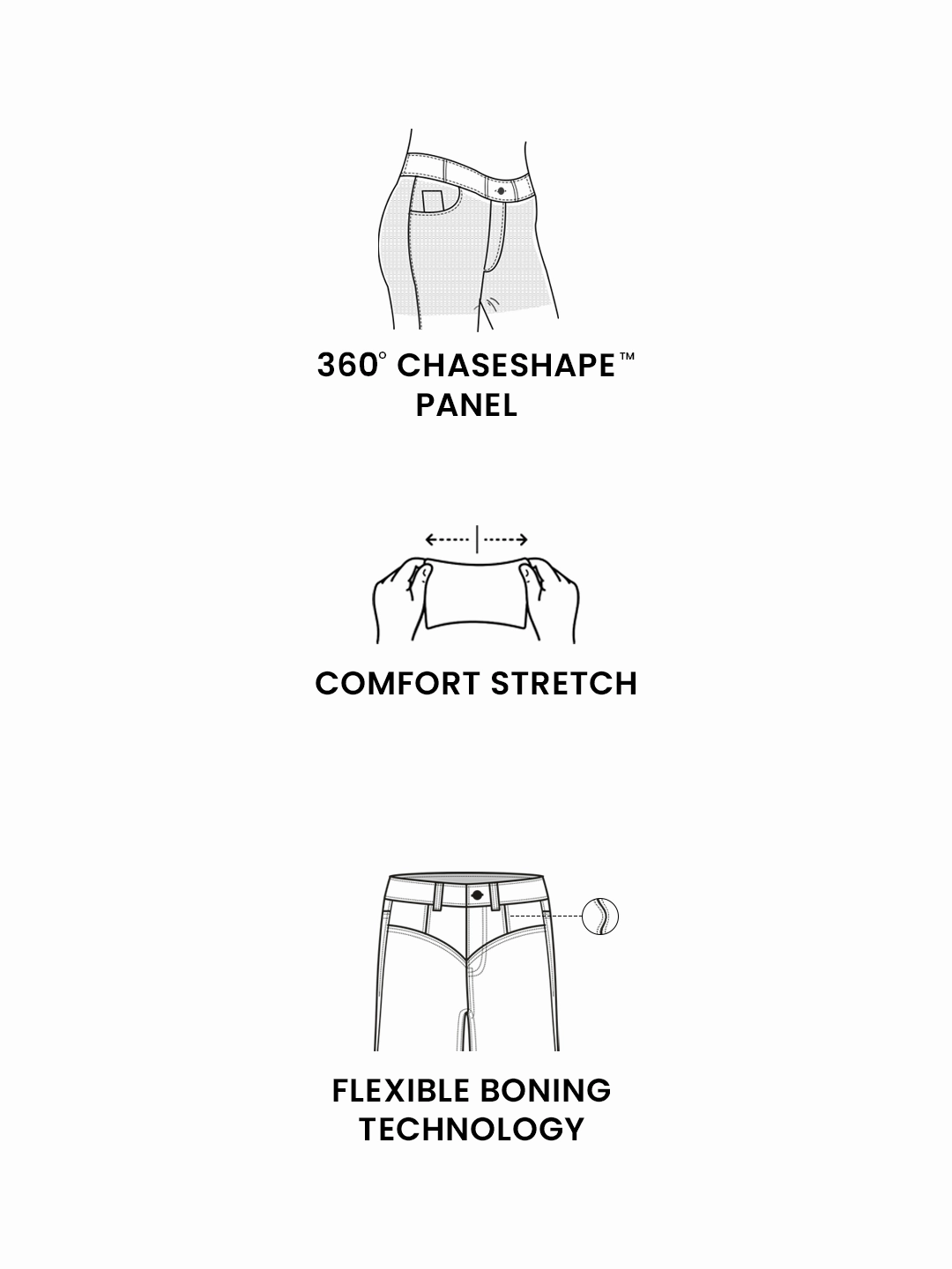 Party Look Classic Wear Sleek Fit CHASEshape? Navy-Blue Bootcut High-Rise Stretchable Denim Jeans