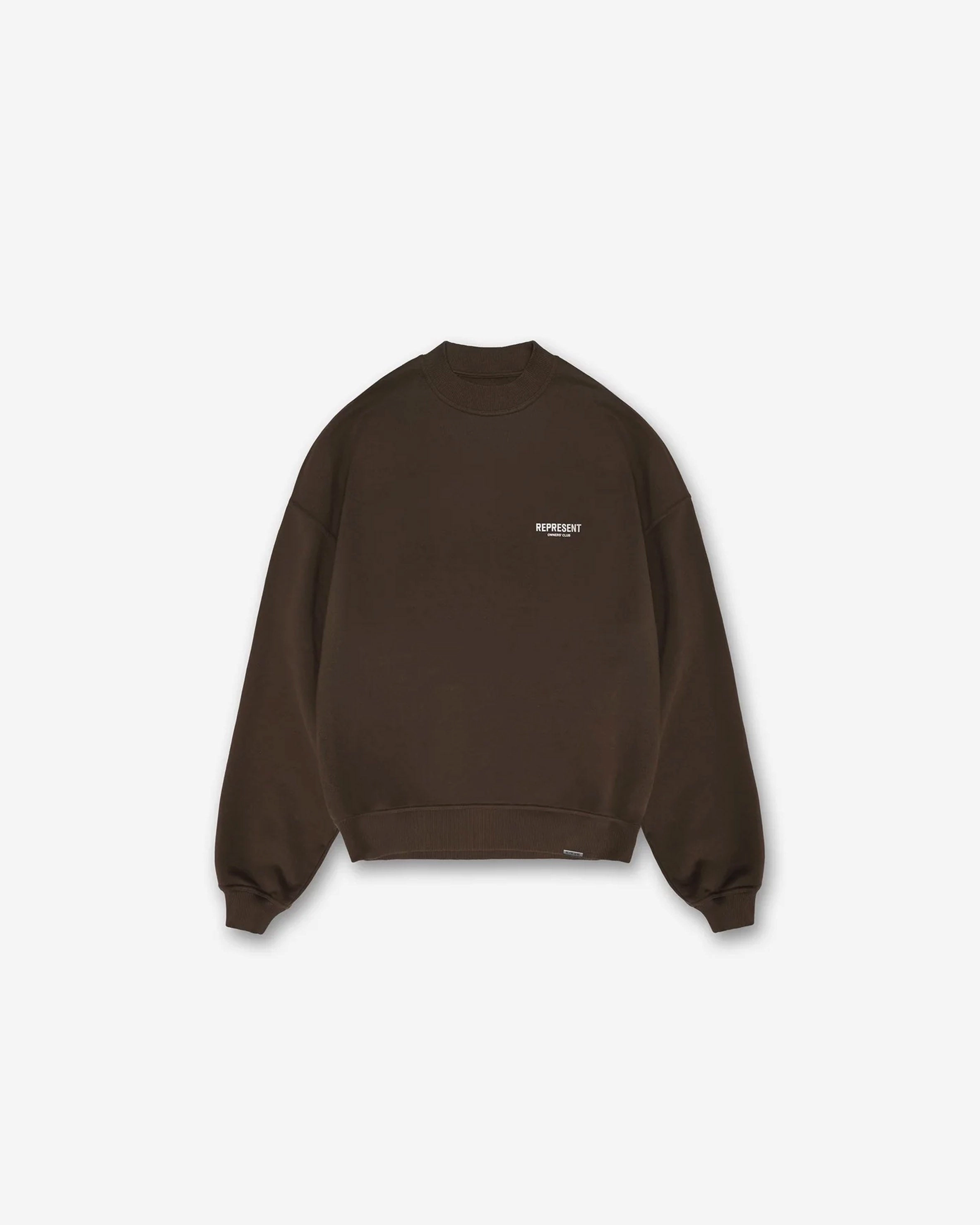 Represent Owners Club Sweater - Brown Wrinkle Resistant Finish