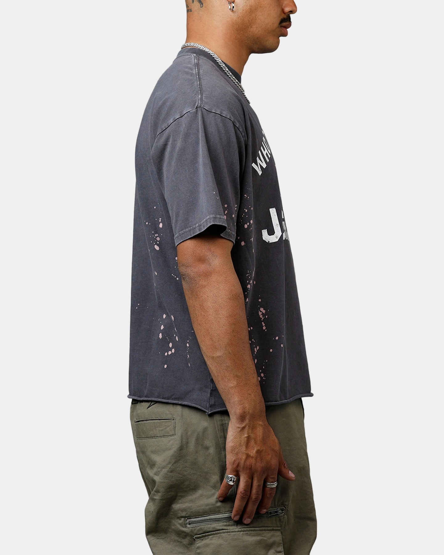 Wrinkle Resistant Weave Bravado The Rolling Stones Mick T-Shirt Washed Black