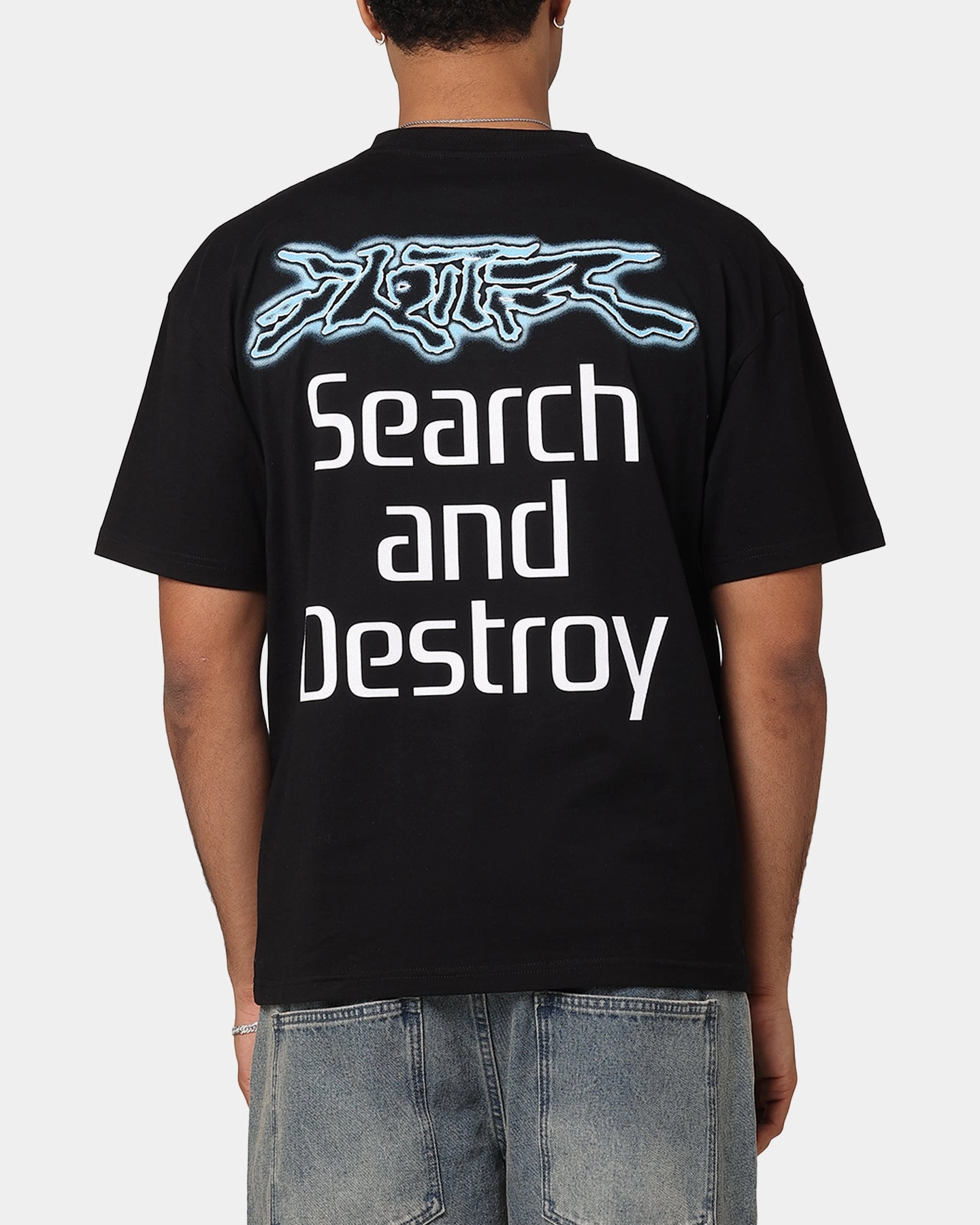Light material Loiter Search And Destroy T-Shirt Black