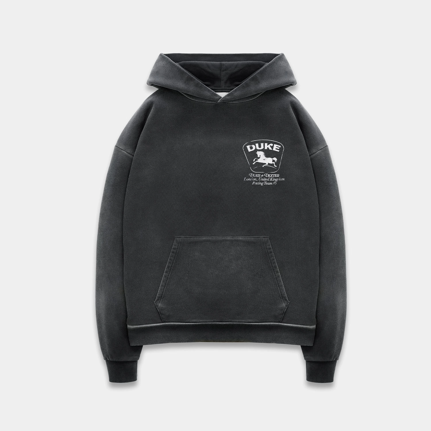 DR3 Sponsors Washed Grey Hoodie Casual Ease Tagless Design