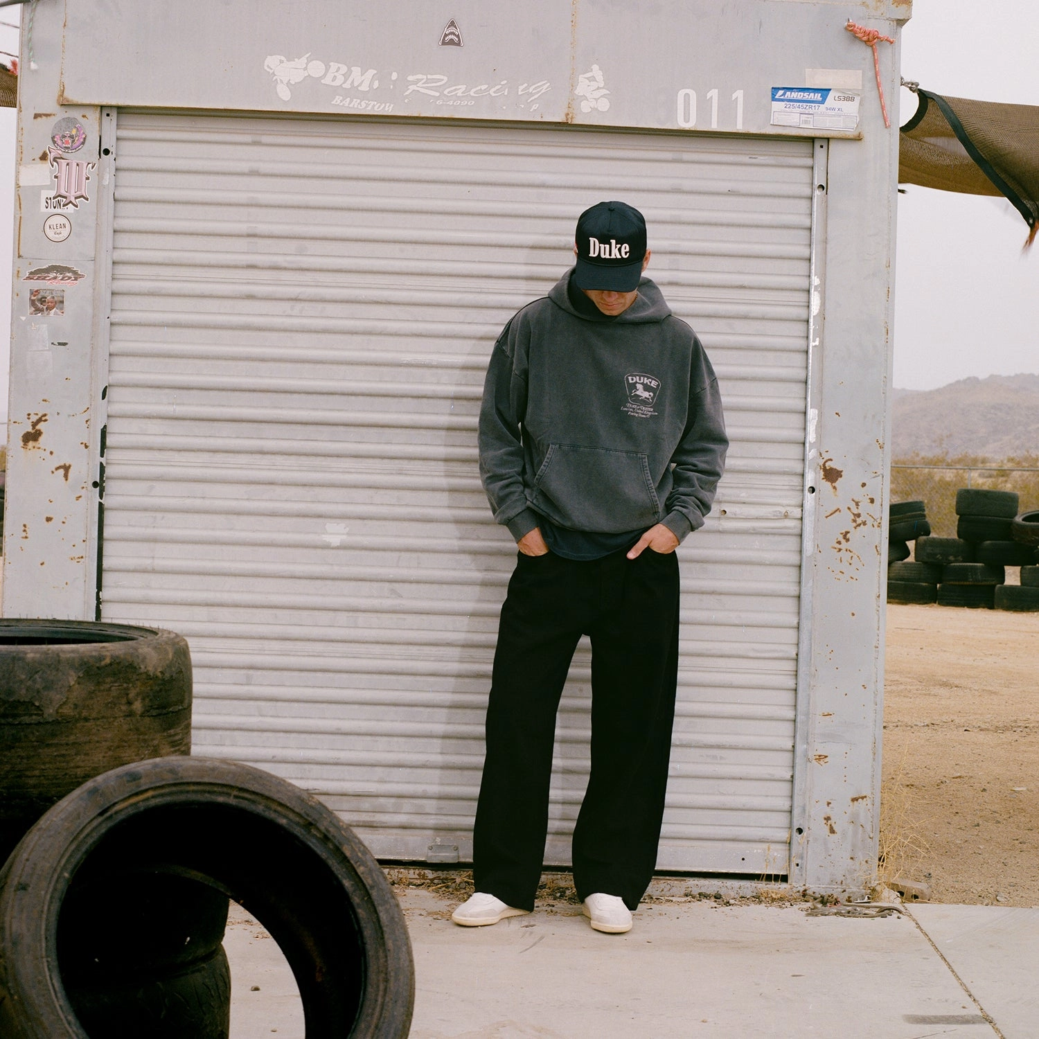 Cool Weather Wear Non Irritating Seams DR3 Sponsors Washed Grey Hoodie