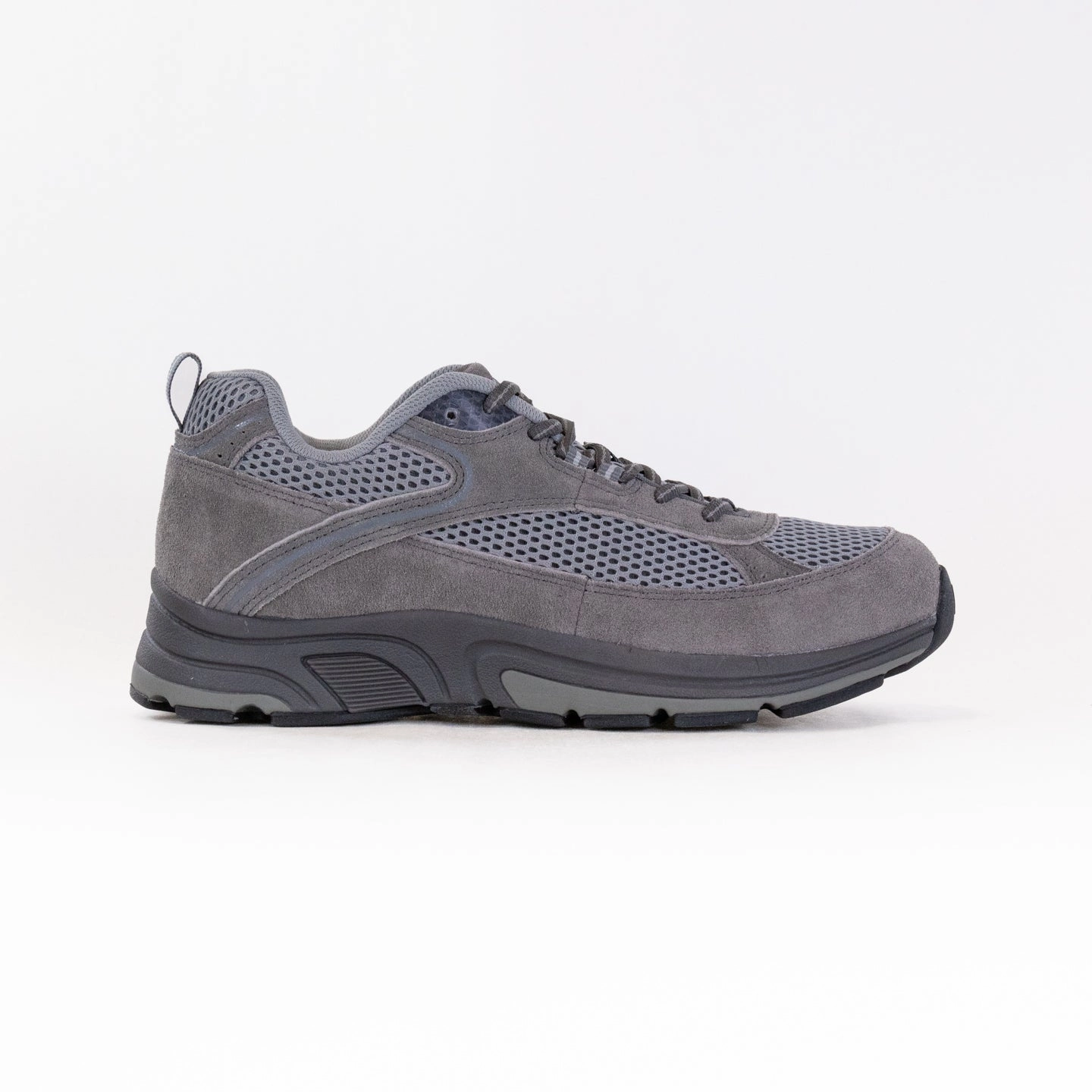 running shoes for 5K races team sports shoes Drew Aaron (Men's) - Grey Combo