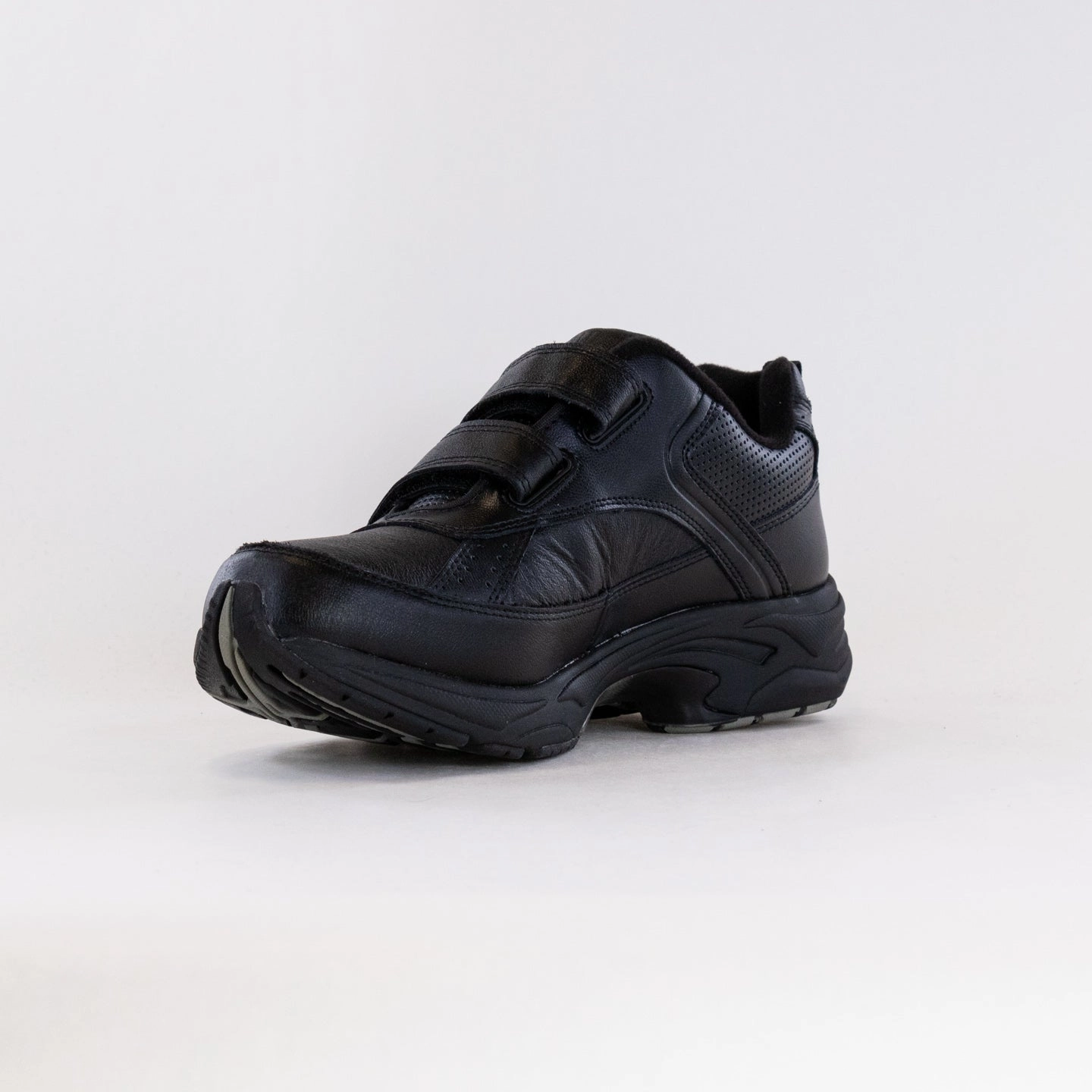 Drew Jimmy (Men's) - Black Leather evening runner shoes Ankle - collar