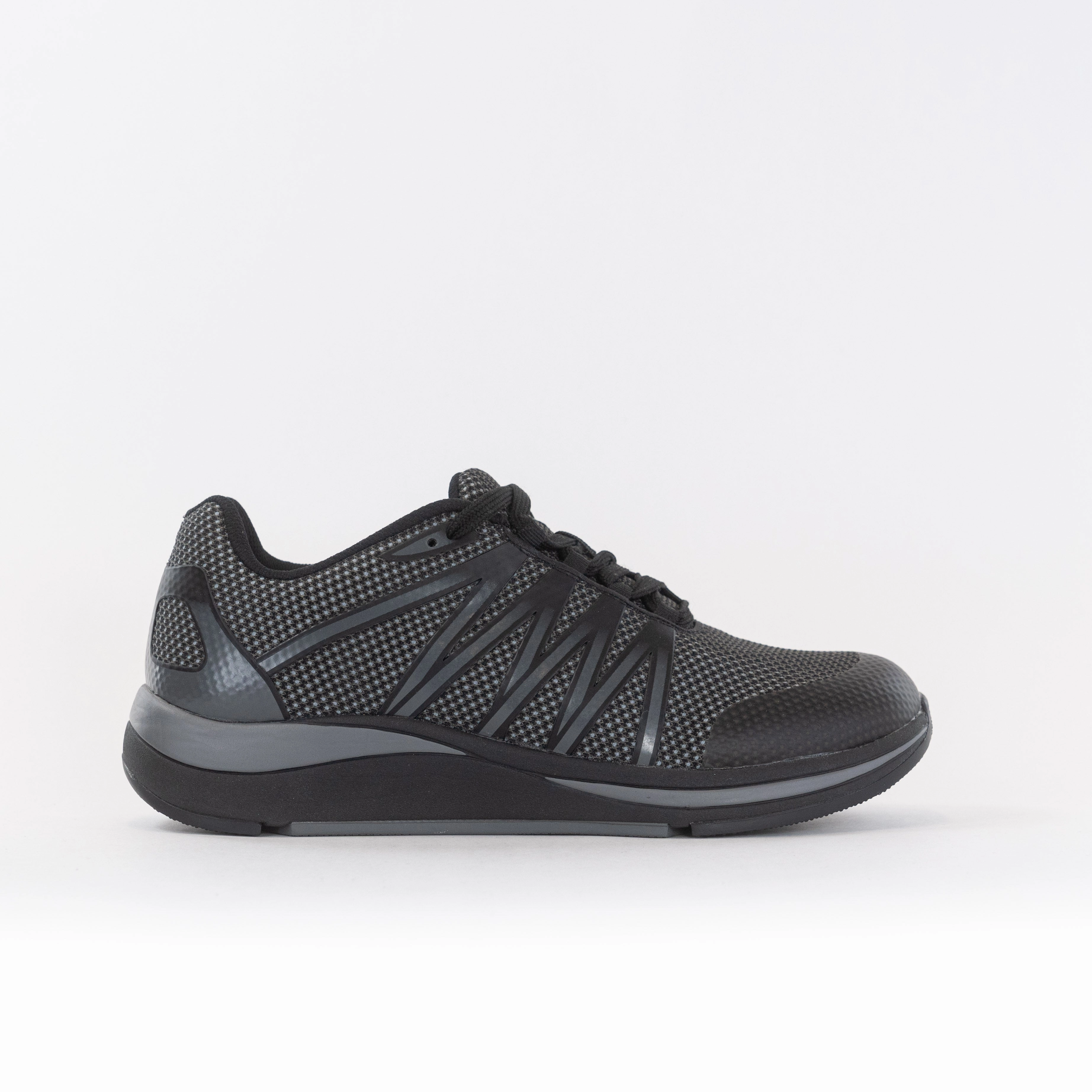 Drew Player (Men's) - Black Combo carbon - fiber running shoes