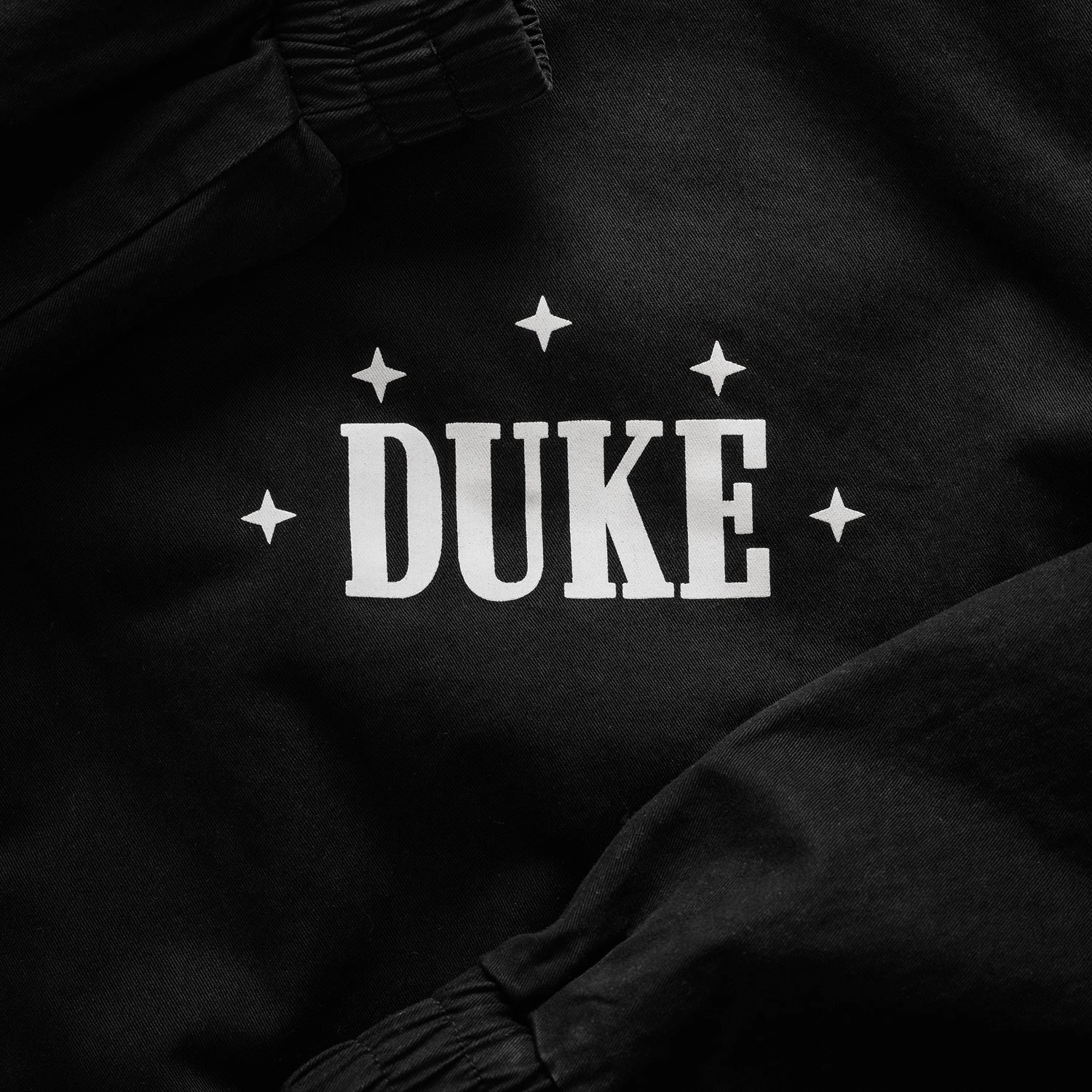 Duke Plus Black Track Jacket Lined Pockets