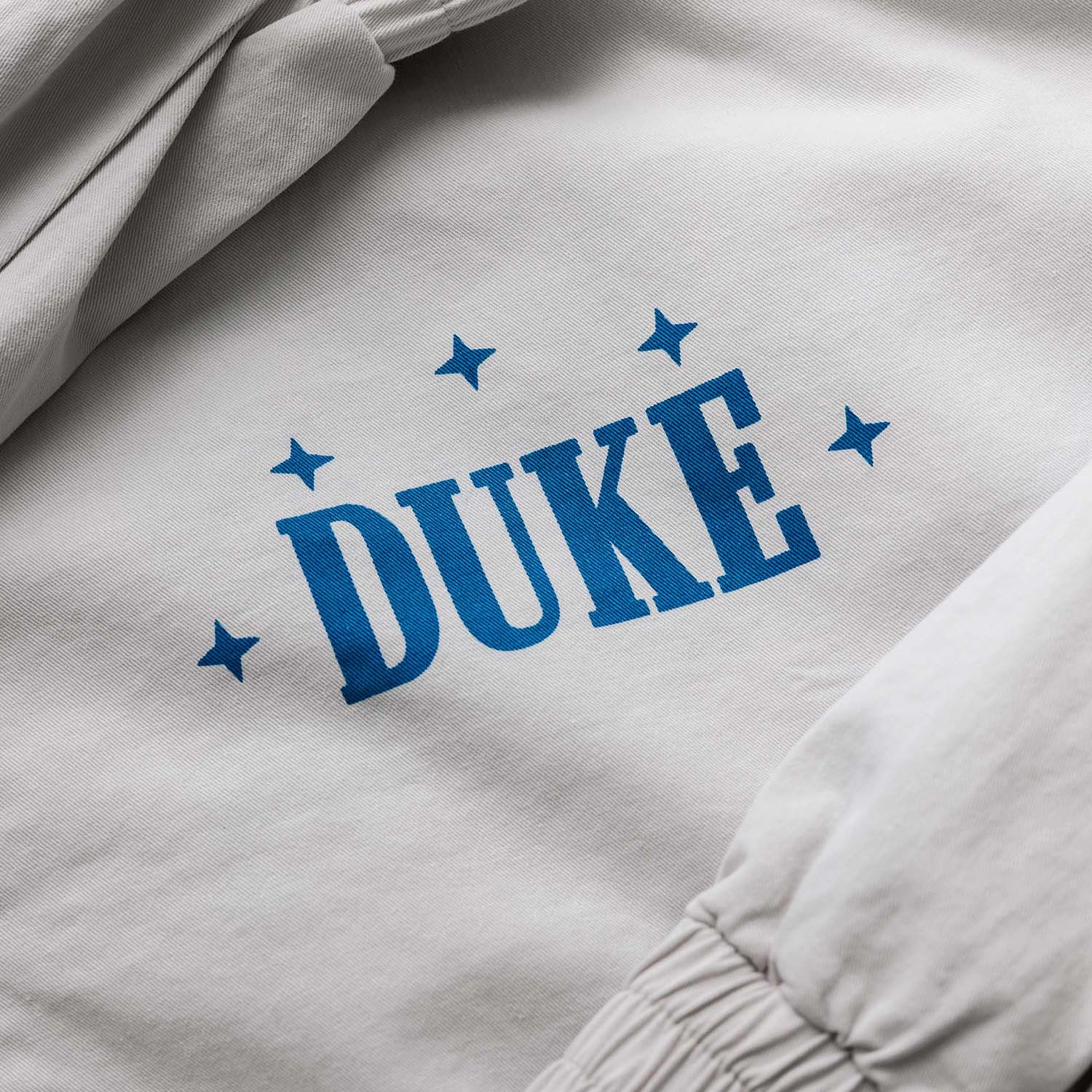 Non Restrictive Armholes Duke Plus Grey   Blue Track Jacket