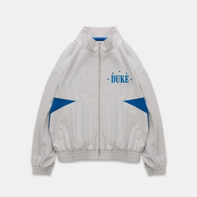Wind Resistant Coating Non Irritating Edging Duke Plus Grey   Blue Track Jacket