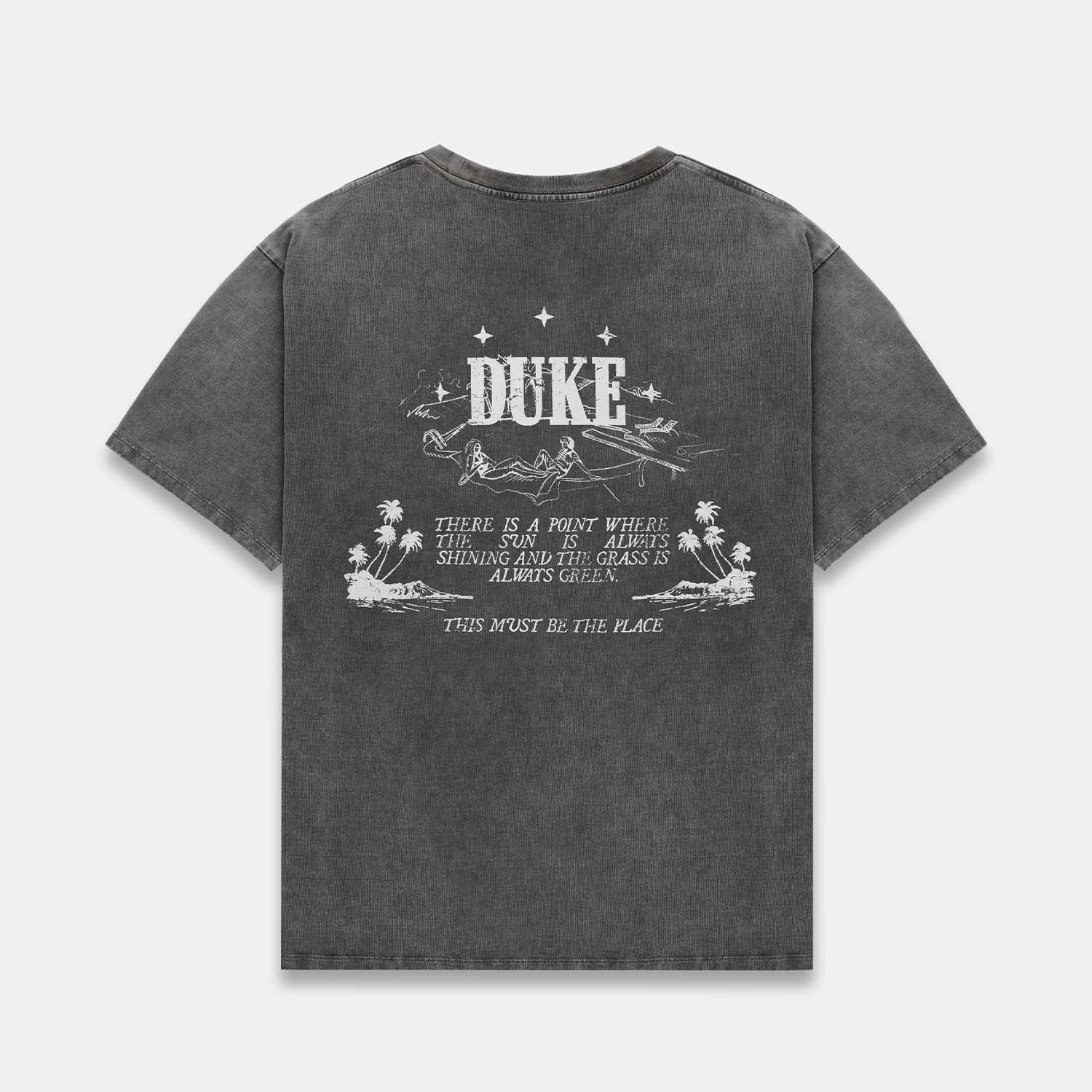 color blocking Structured silhouette Duke Poolside Story Washed Grey T-Shirt