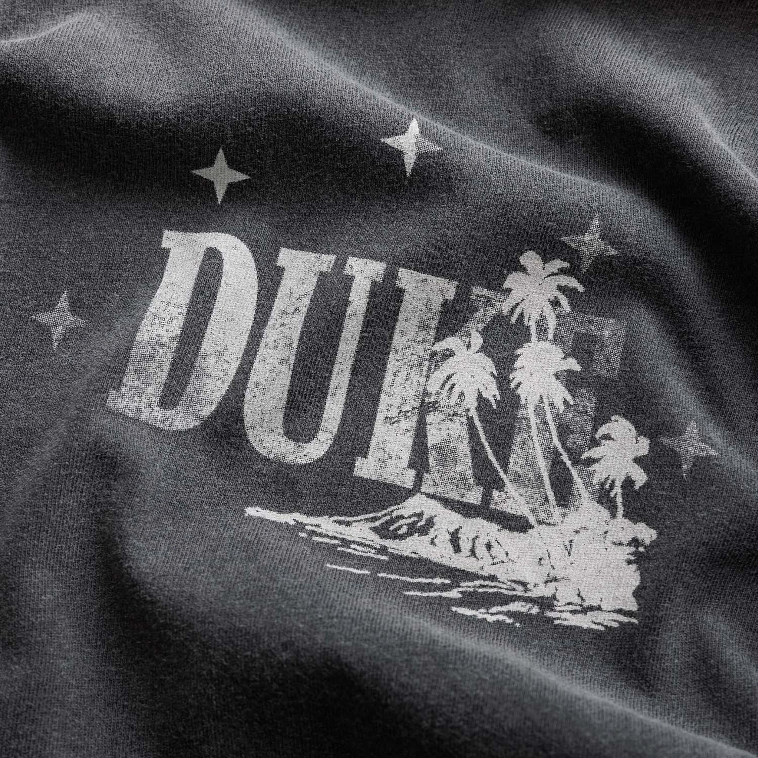 Duke Poolside Story Washed Grey T-Shirt Seam Free Back