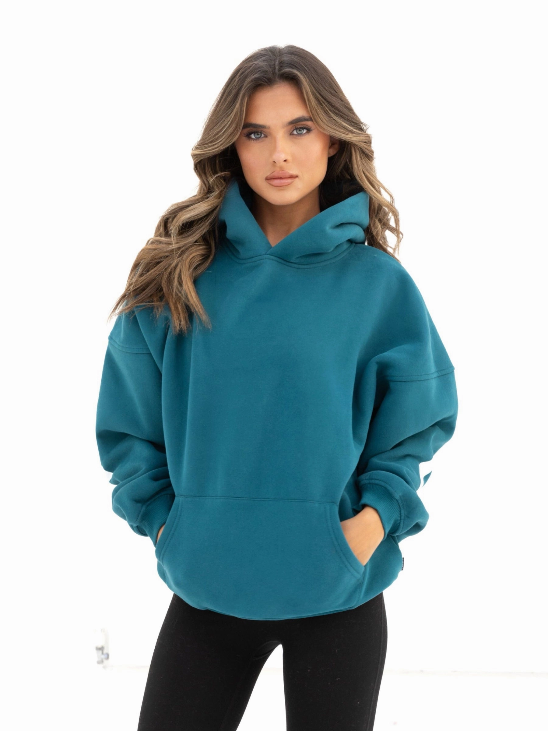 Isabel Oversized Hoodie - Storm Teal Versatile Wear Smart Casual