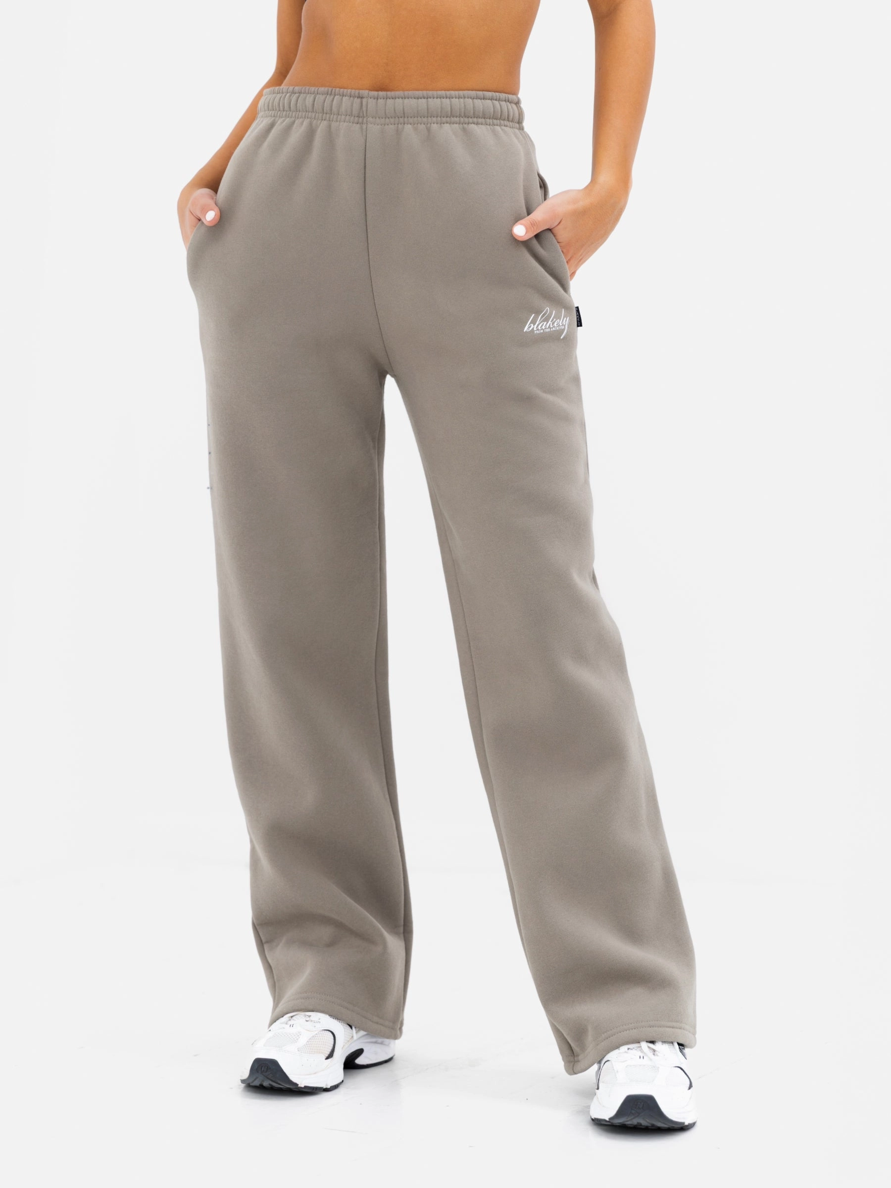 Georgia Wide Leg Sweatpants - Safari Green Durable Activewear