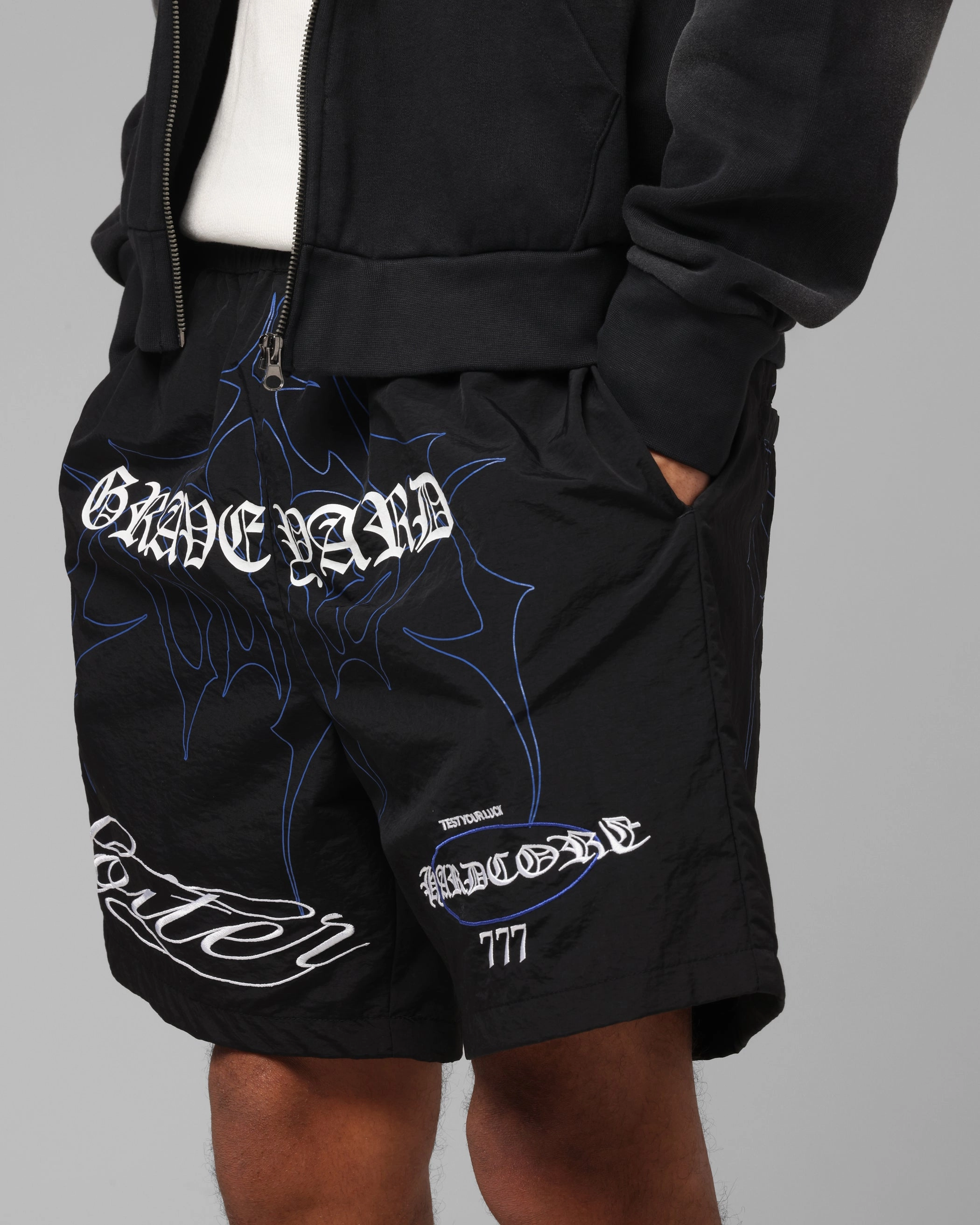 Loiter Hardcore Walk Shorts Black Fit Flex