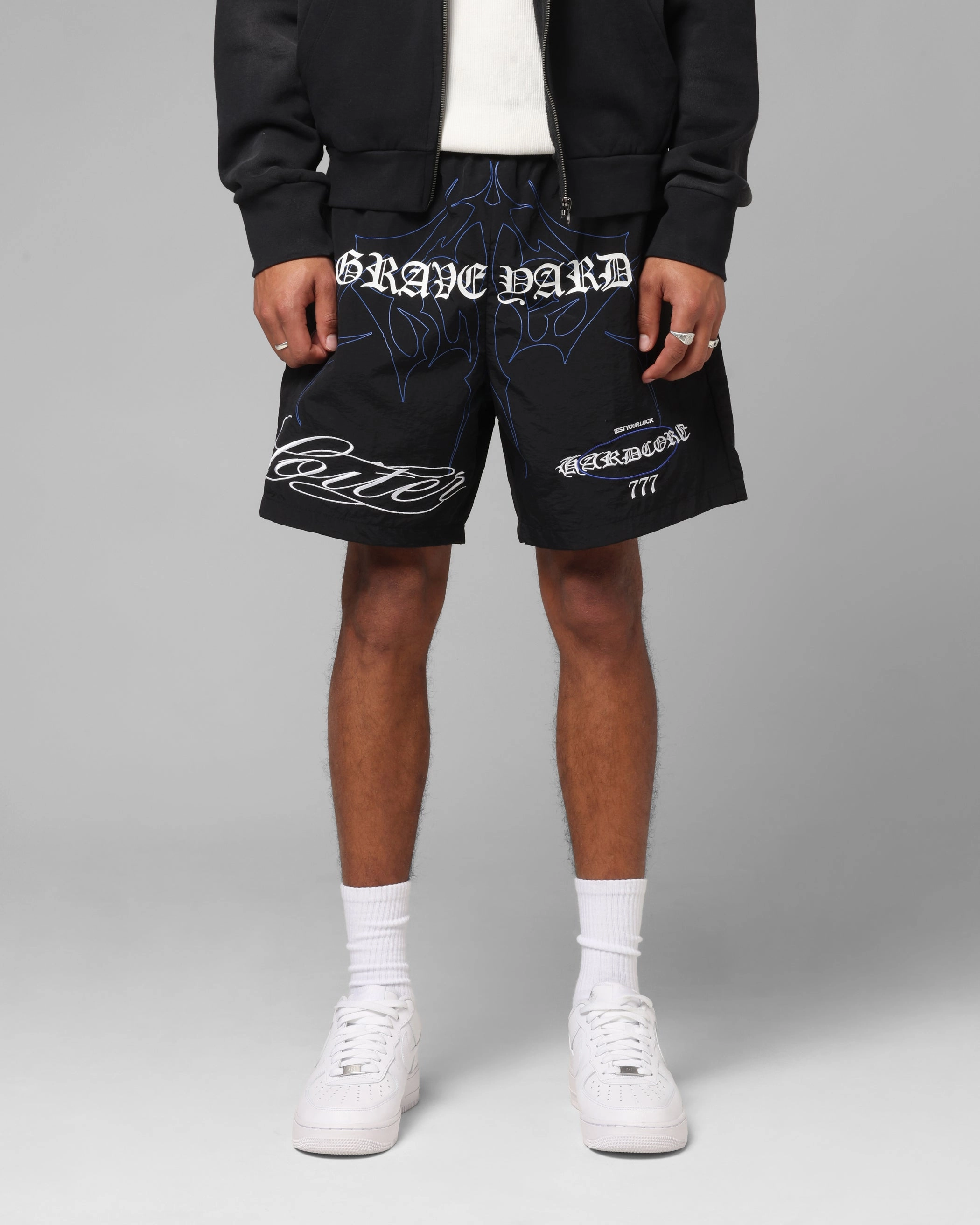 Loiter Hardcore Walk Shorts Black Tough Materials